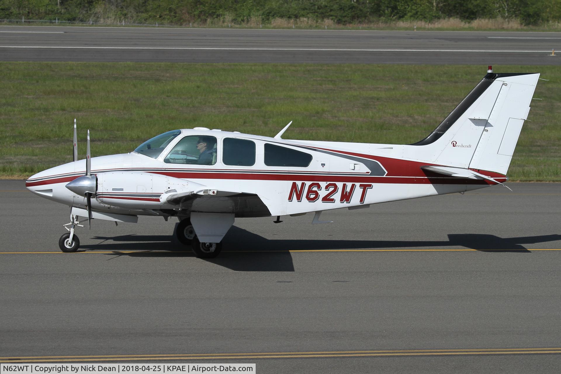 N62WT, 1976 Beech B-55 C/N TC-1988, PAE/KPAE