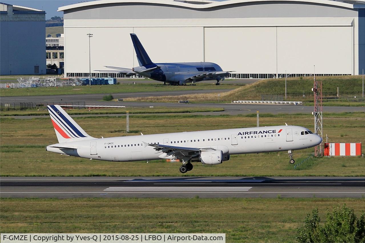 F-GMZE, 1995 Airbus A321-111 C/N 544, Airbus A321-111, Landing rwy 14R, Toulouse-Blagnac Airport (LFBO-TLS)