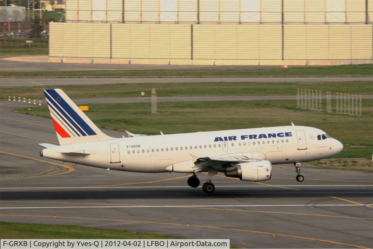 F-GRXB, 2001 Airbus A319-111 C/N 1645, Airbus A319-111, Landing rwy 14R, Toulouse-Blagnac Airport (LFBO-TLS)