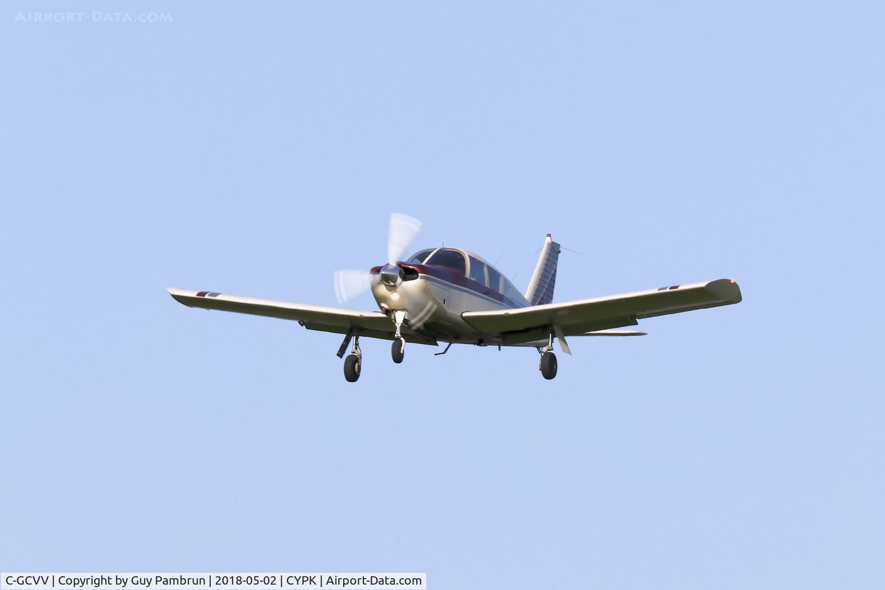 C-GCVV, 1968 Piper PA-28R-180 Cherokee Arrow C/N 28R-30433, Landing