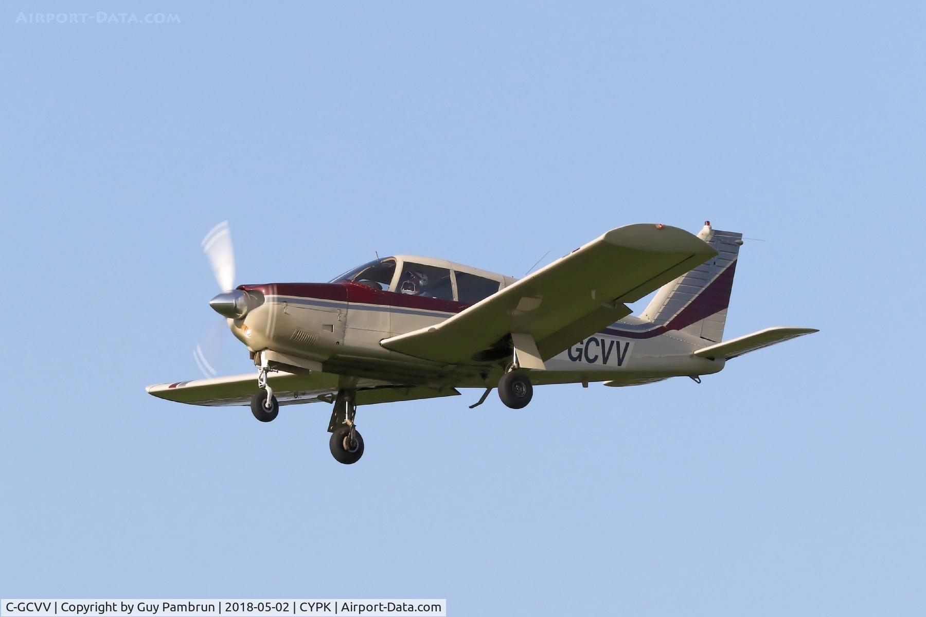 C-GCVV, 1968 Piper PA-28R-180 Cherokee Arrow C/N 28R-30433, Landing