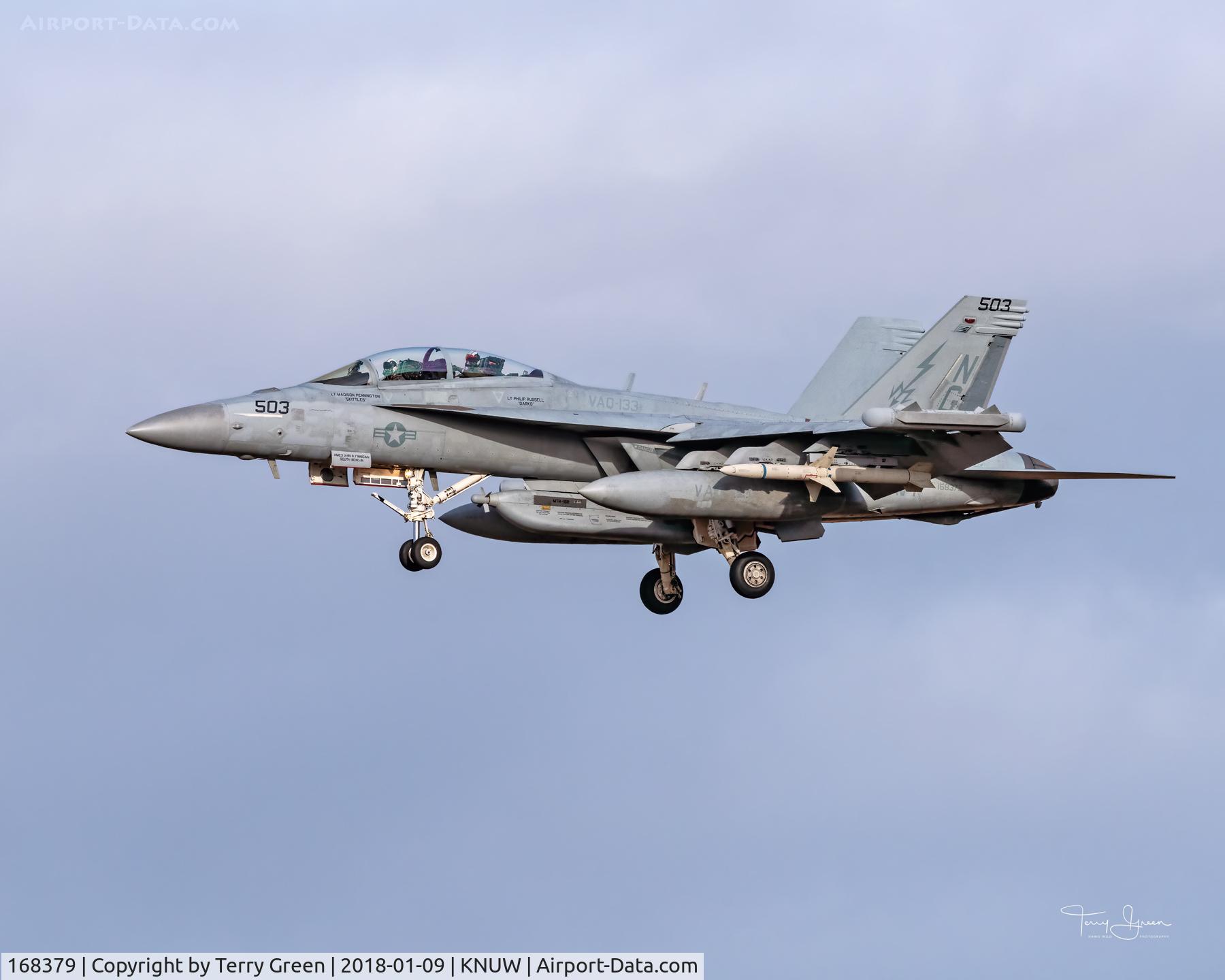 168379, Boeing EA-18G Growler C/N G-65, NASWI Runway One Four