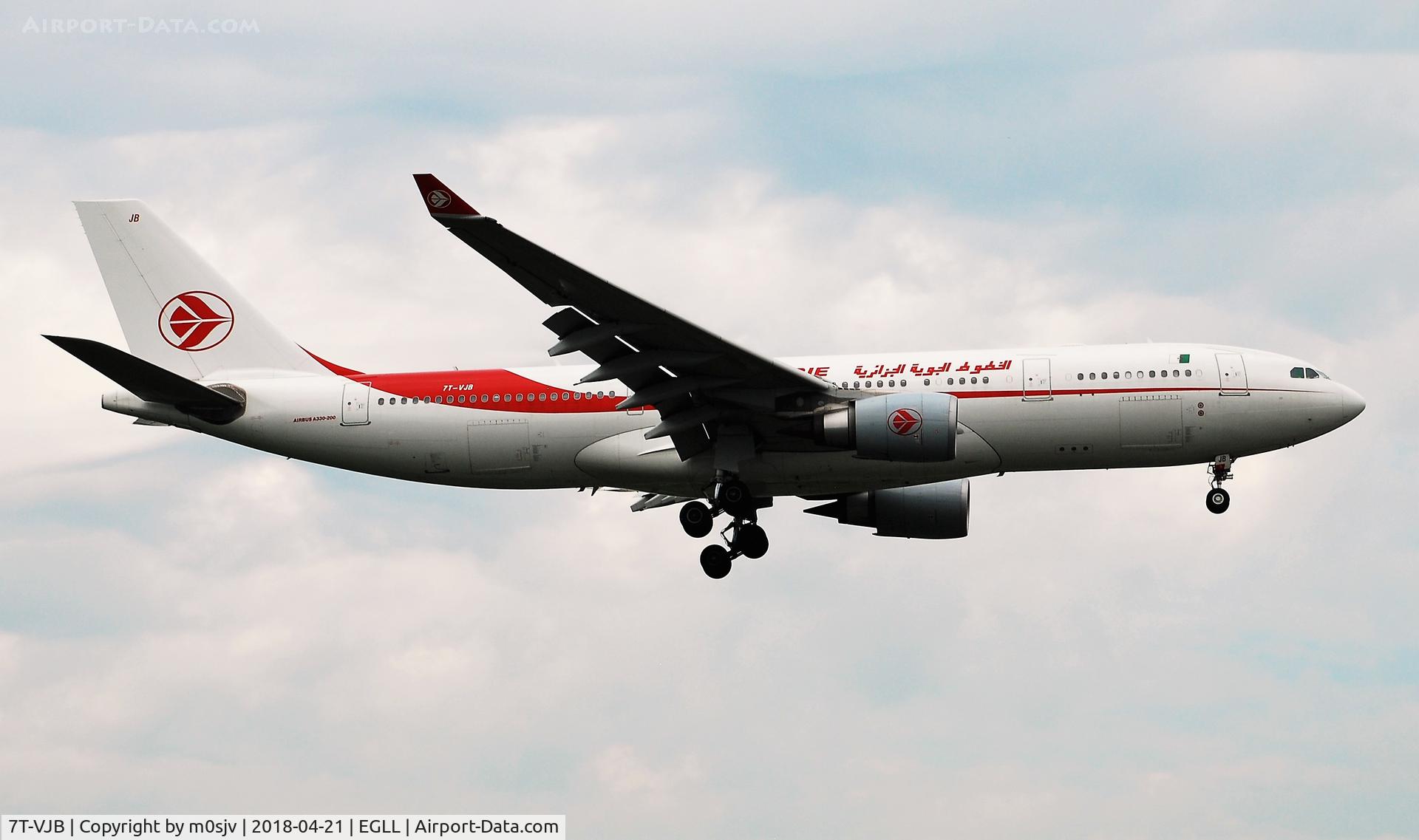 7T-VJB, 2015 Airbus A330-202 C/N 1630, Taken from the threshold of 29L