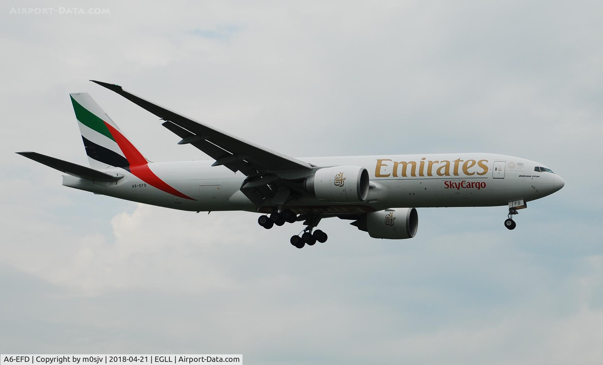 A6-EFD, 2009 Boeing 777-F1H C/N 35606, Taken from the threshold of 29L