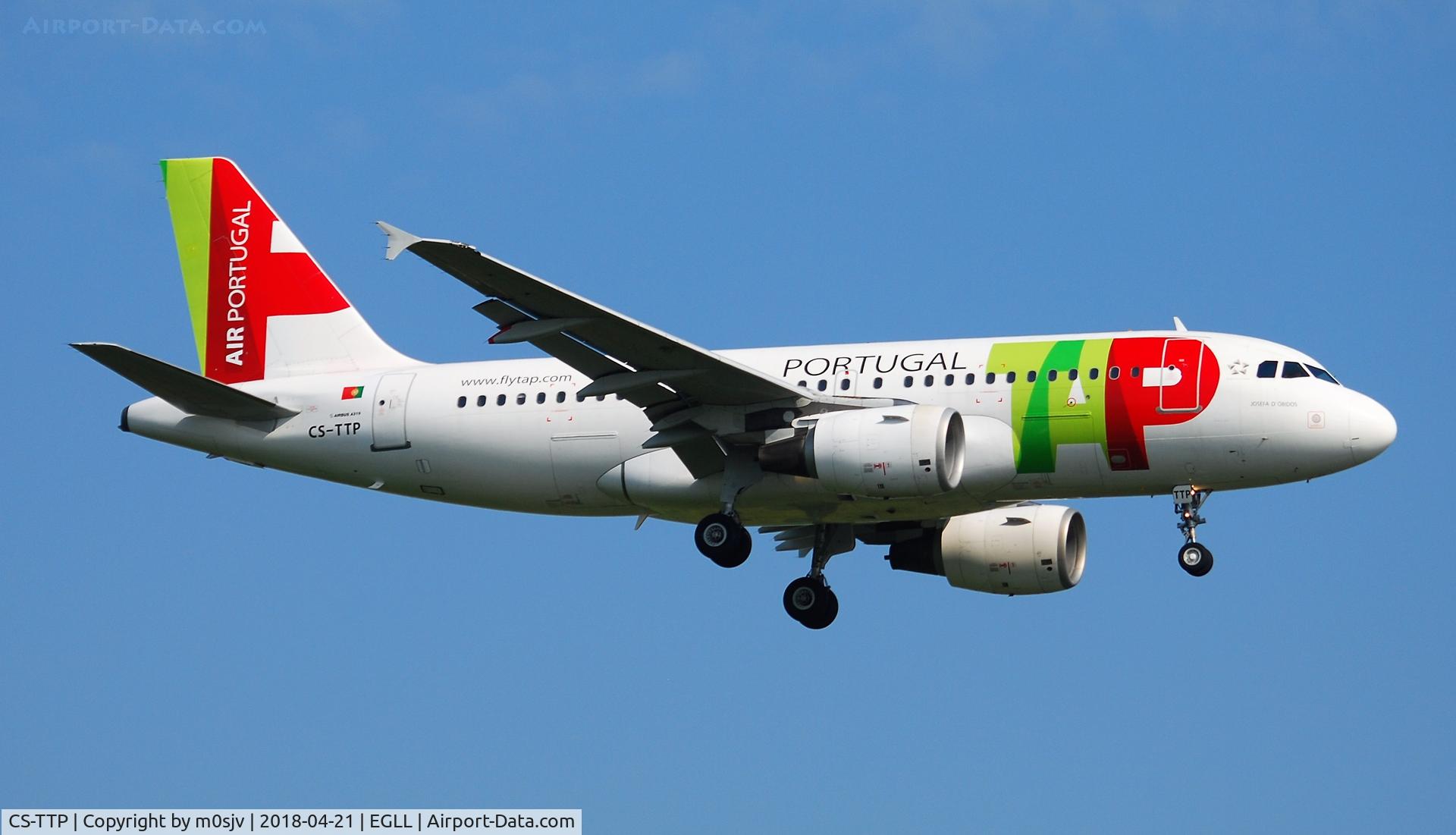CS-TTP, 2000 Airbus A319-111 C/N 1165, Taken from the threshold of 29L
