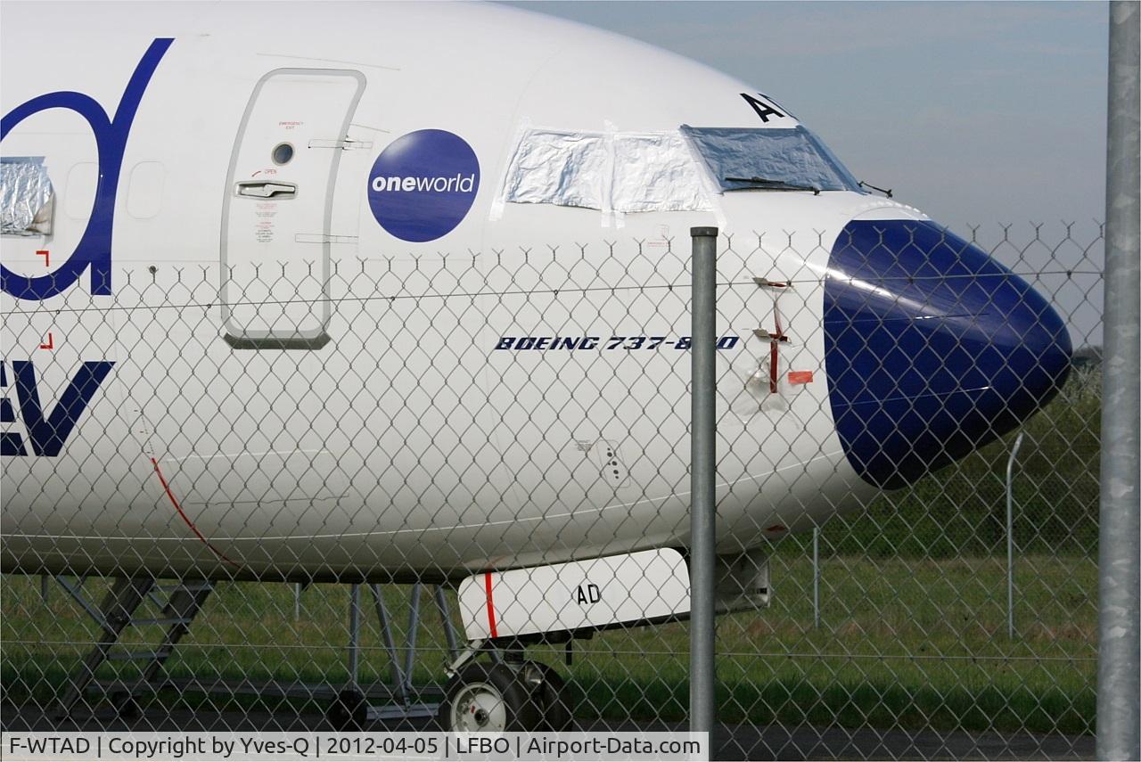 F-WTAD, 2005 Boeing 737-8Q8 C/N 30684, Boeing 737-8Q8, Parked, Toulouse-Blagnac airport (LFBO-TLS)