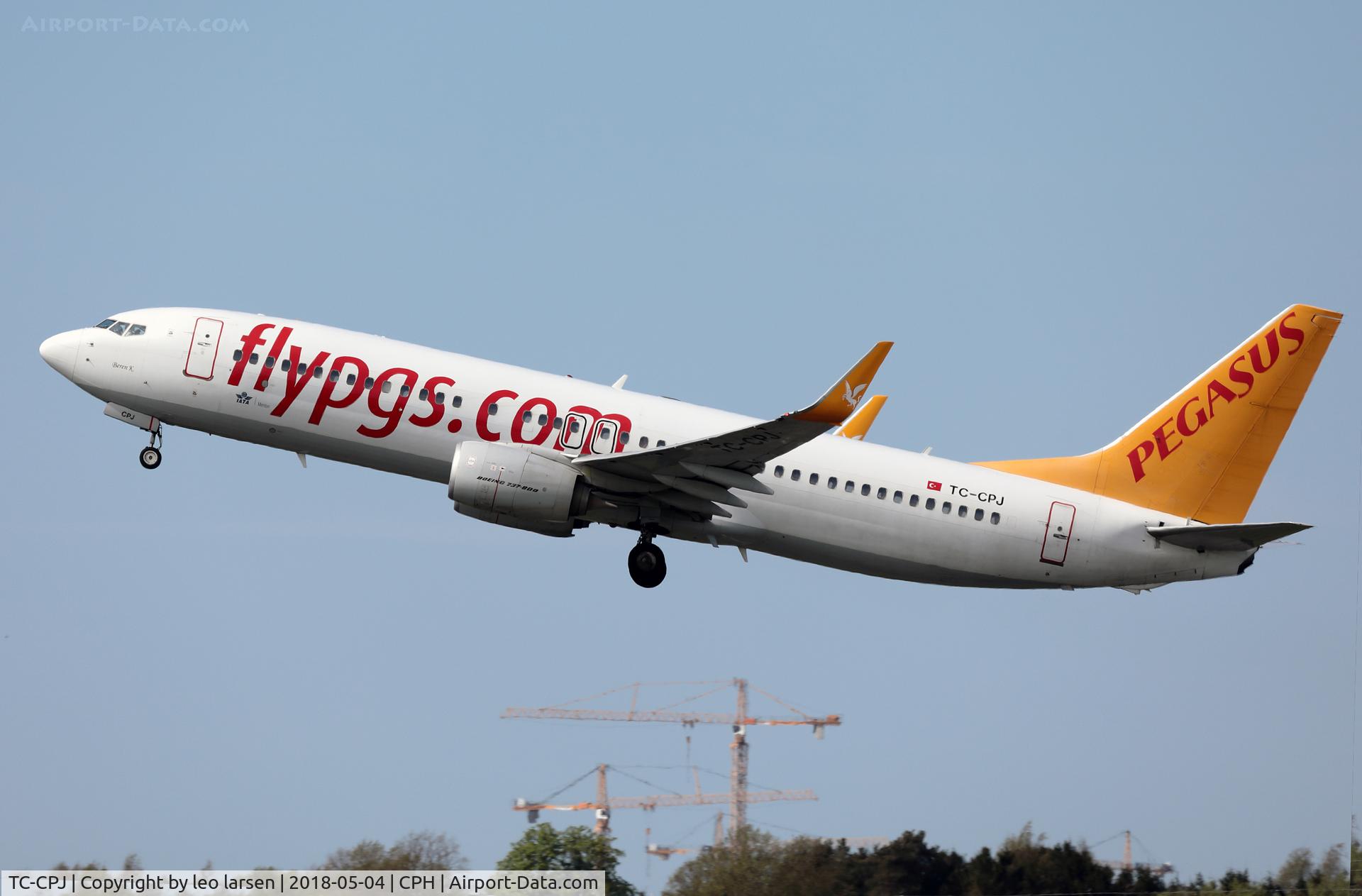 TC-CPJ, 2013 Boeing 737-82R C/N 40881, Copenhagen 4.5.2018