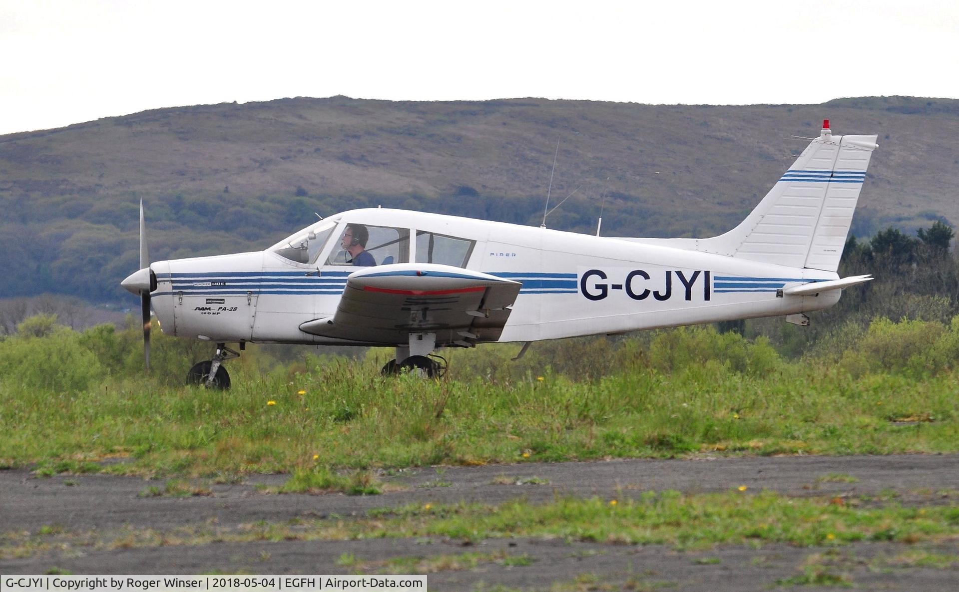 G-CJYI, 1971 Piper PA-28-140 Cherokee C/N 28-7225145, Visiting Cherokee.