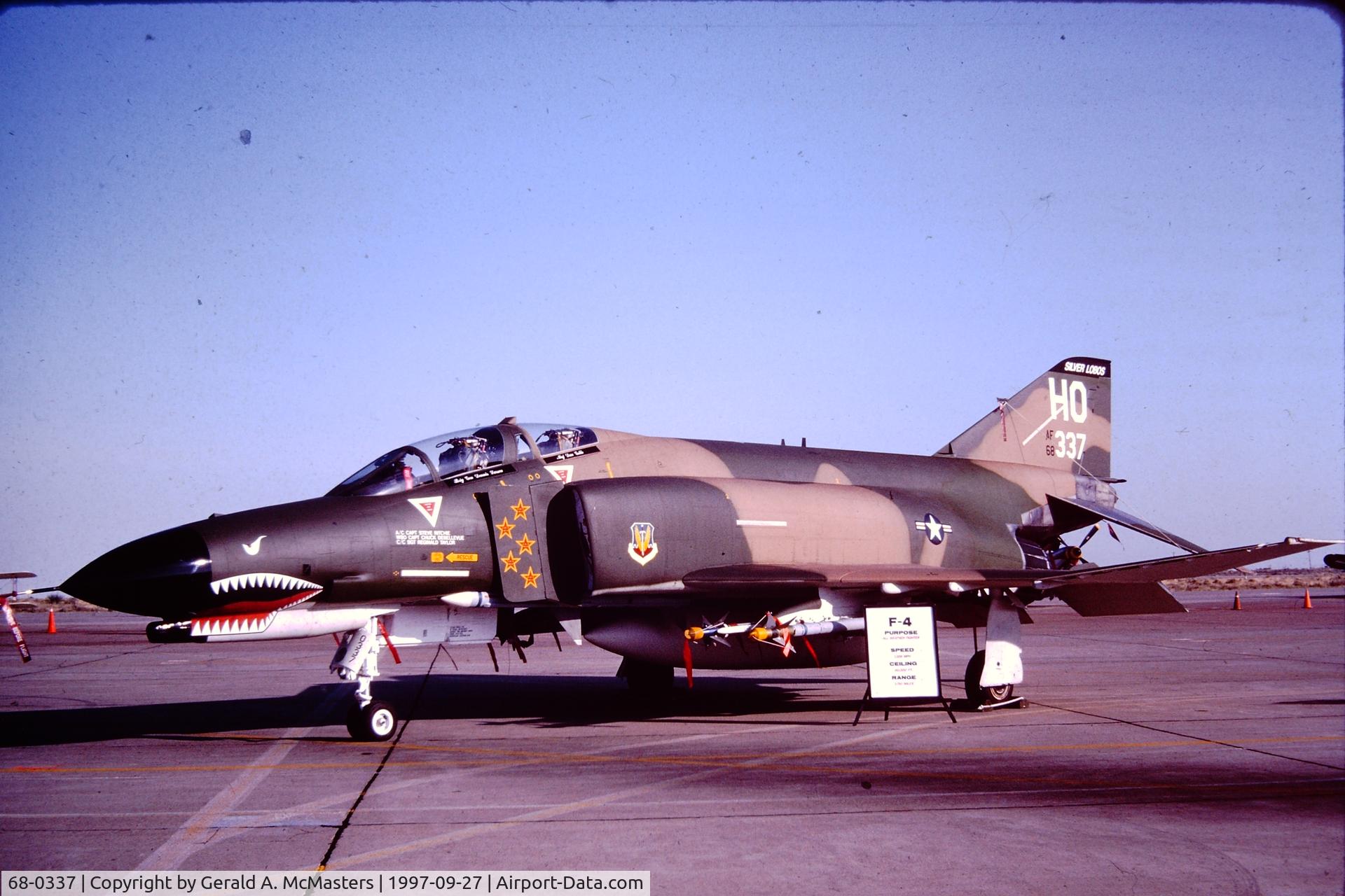 68-0337, 1968 McDonnell Douglas F-4E Phantom II C/N 3381, Holloman AFB, New Mexico, Open House
