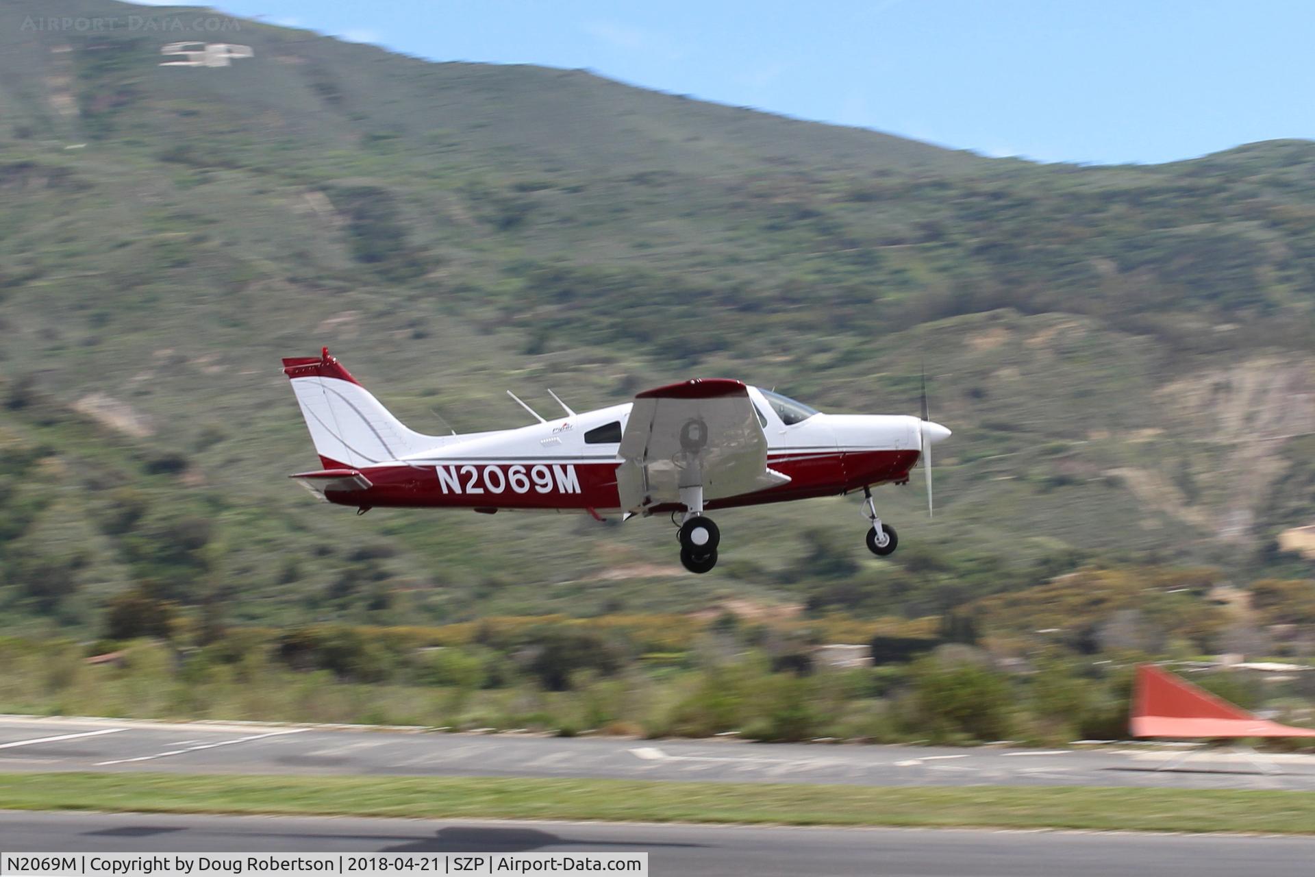N2069M, Piper PA-28-161 Warrior II C/N 28-7816247, 1978 Piper PA-28-161 WARRIOR II, Lycoming O-320-D3G 160 Hp, takeoff climb Rwy 22