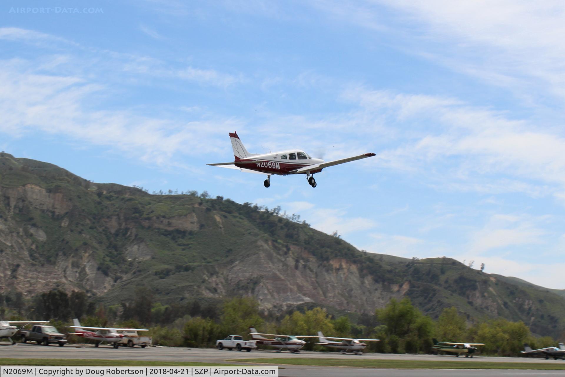 N2069M, Piper PA-28-161 Warrior II C/N 28-7816247, 1978 Piper PA-28-161 WARRIOR II, Lycoming O-320-D3G 160 Hp, takeoff climb Rwy 22