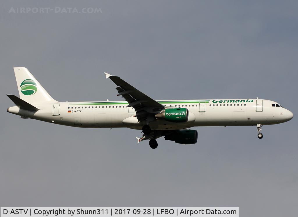 D-ASTV, 1999 Airbus A321-211 C/N 995, Landing rwy 14L