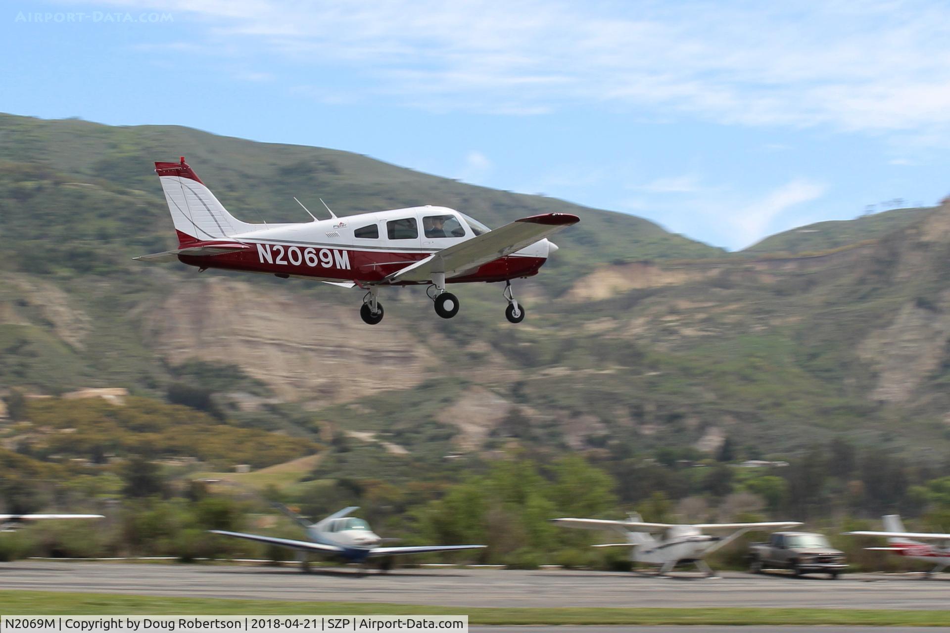 N2069M, Piper PA-28-161 Warrior II C/N 28-7816247, 1978 Piper PA-28-161 WARRIOR II, Lycoming O-320 D3G 160 Hp, takeoff climb Rwy 22
