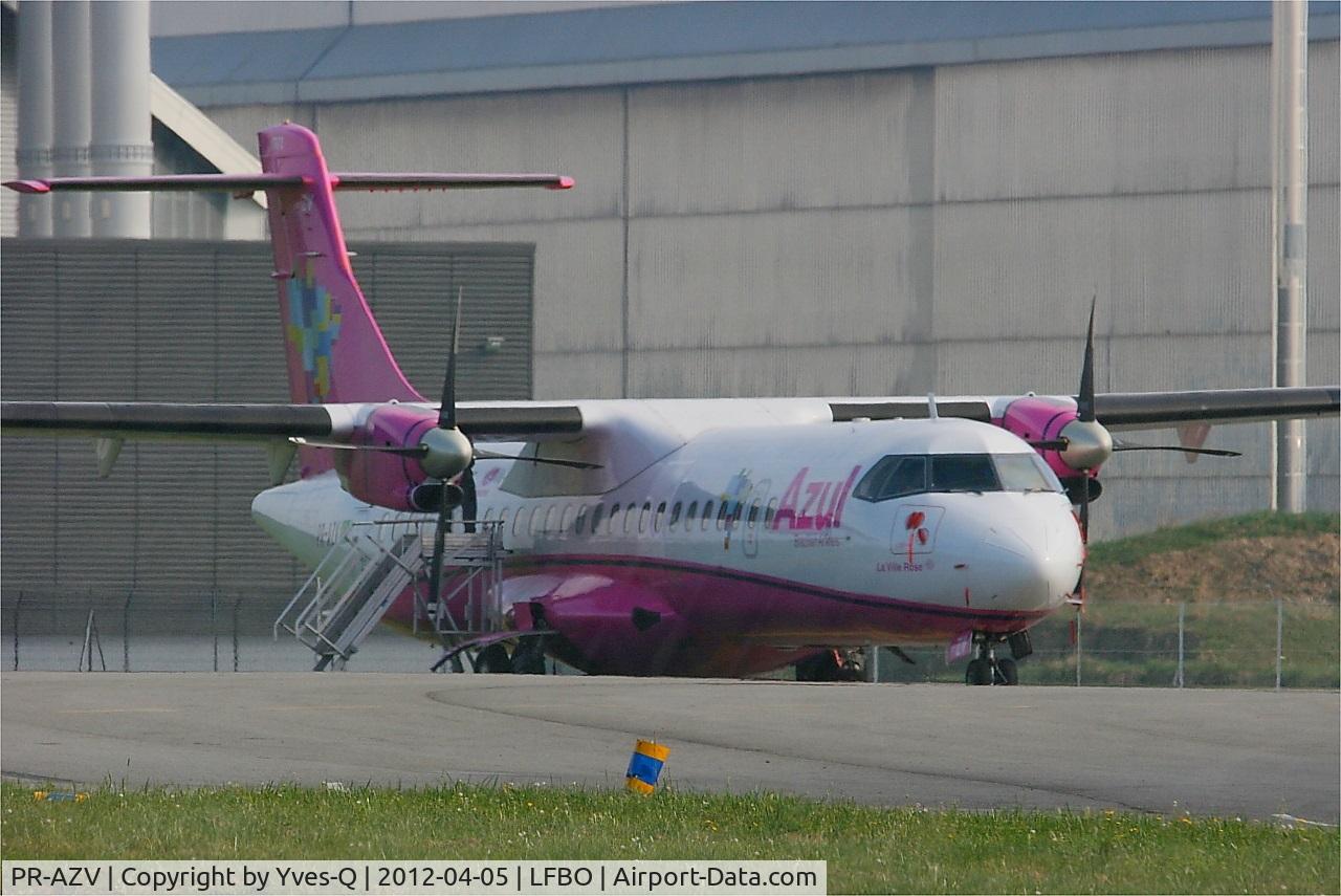 PR-AZV, 1993 ATR 72-202 C/N 396, ATR 72-202, Parked, Toulouse-Blagnac airport (LFBO-TLS)