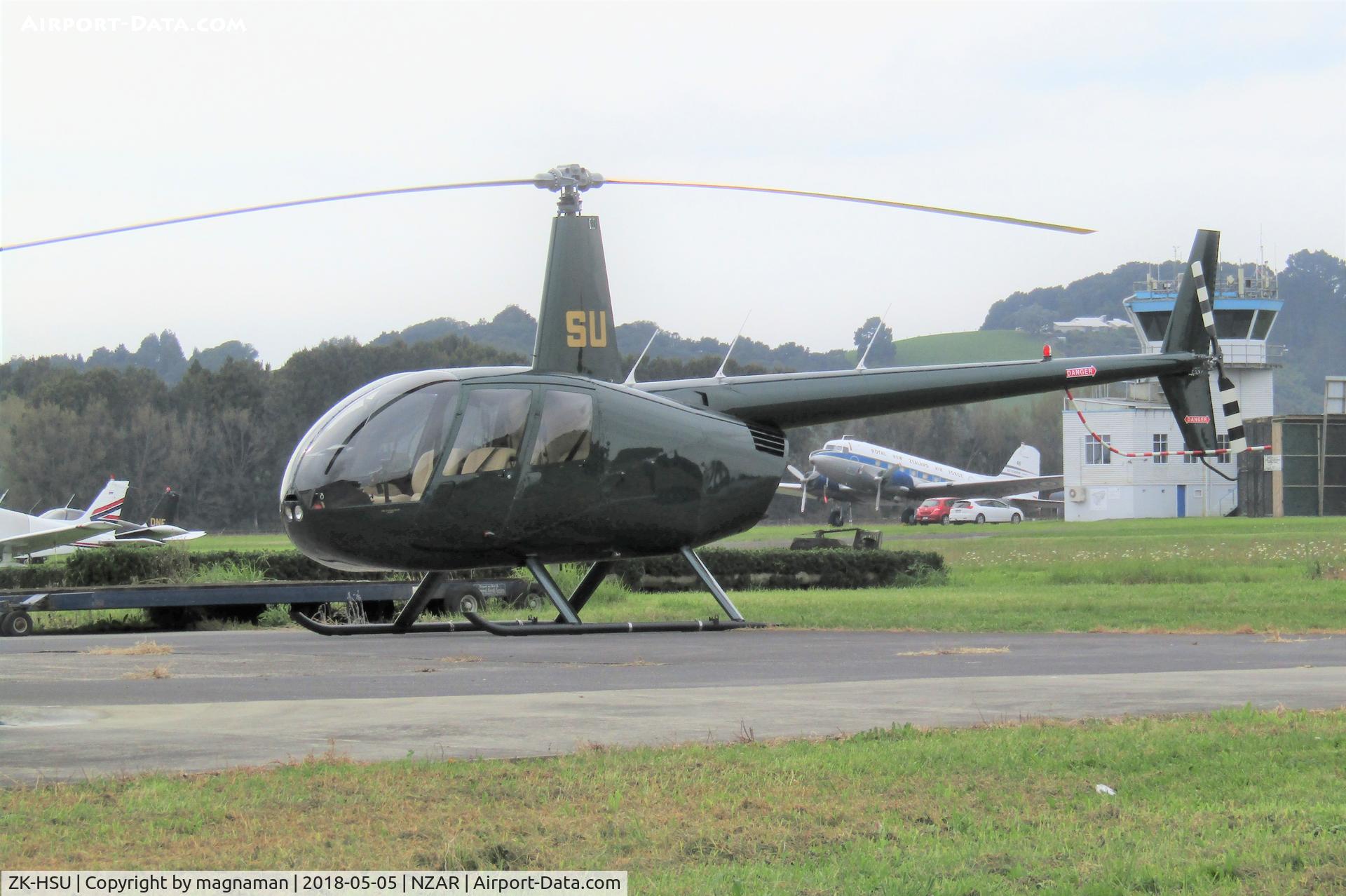 ZK-HSU, Robinson R44 II C/N 10992, at ardmore