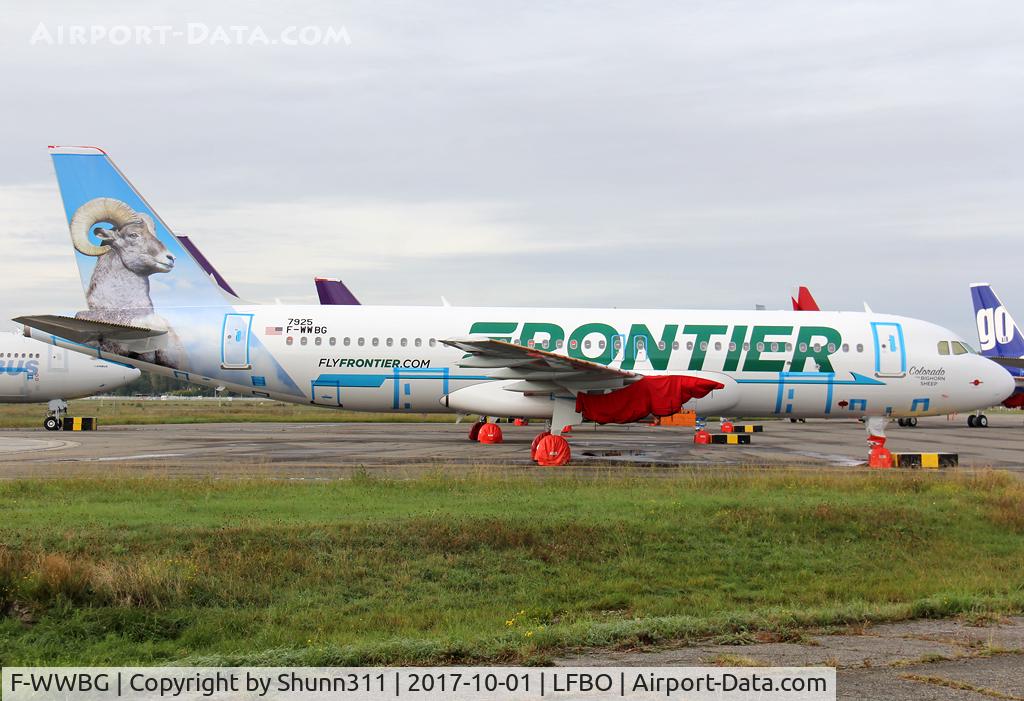 F-WWBG, 2017 Airbus A320-251N C/N 7925, C/n 7925 - To be N323FR 'Colorado the Bighorn Sheep'
