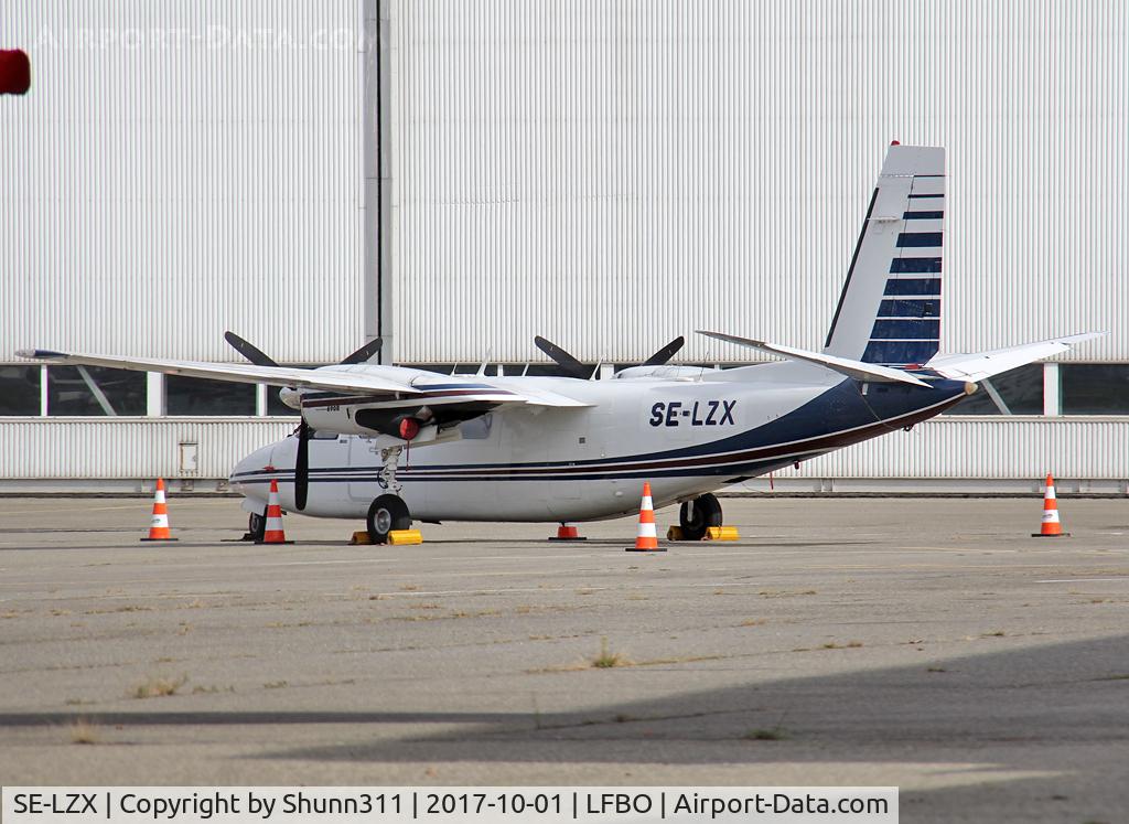 SE-LZX, 1977 Rockwell 690B Turbo Commander C/N 11367, Parked at the General Aviation area...