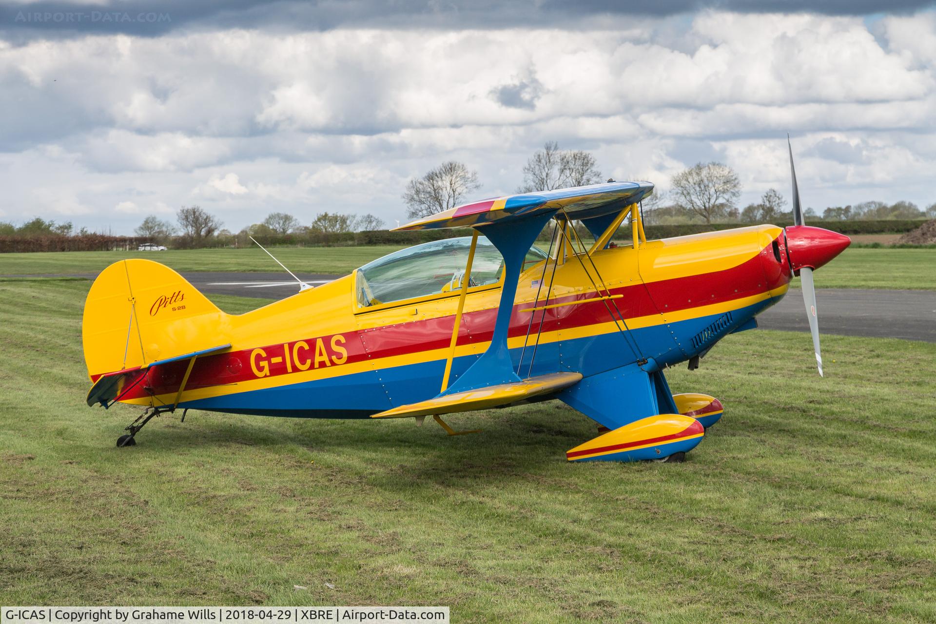 G-ICAS, 1996 Aviat Pitts S-2B Special C/N 5344, Pitts S-2B G-ICAS Cas Smith British Aerobatic Association McLean Trophy Breighton 29/4/18