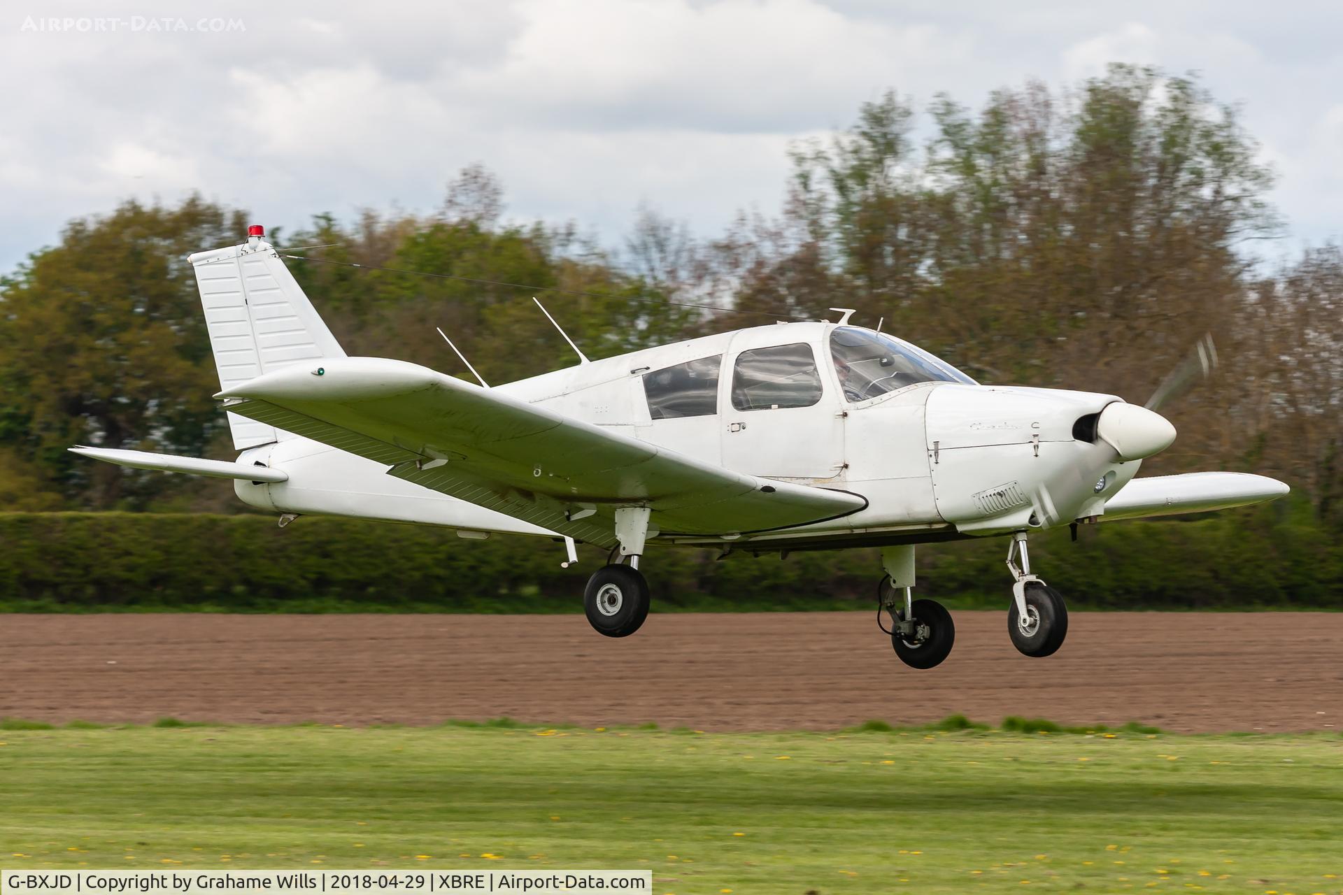 G-BXJD, 1967 Piper PA-28-180 Cherokee C/N 28-4215, Piper PA-28-180C Cherokee G-BXJD S.Atherton Breighton 29/4/18