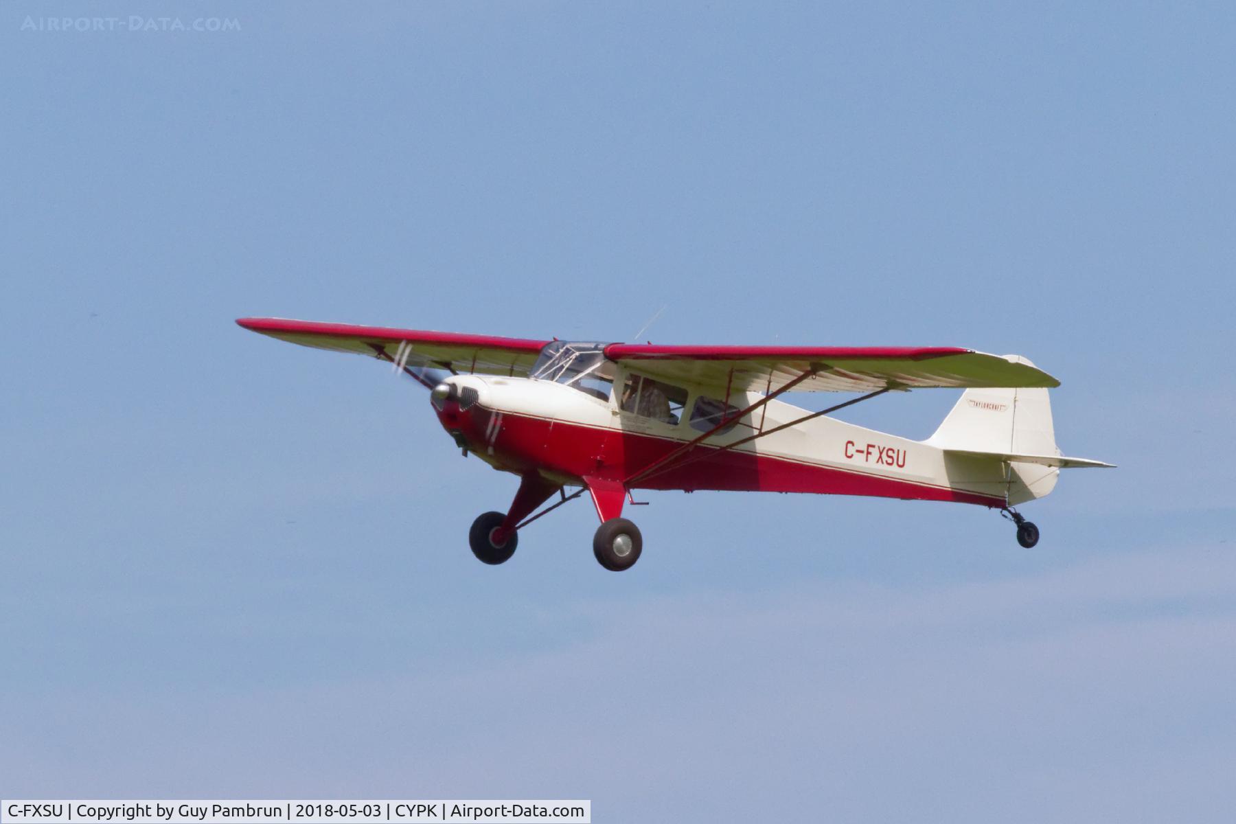 C-FXSU, 1951 Taylorcraft 19X C/N 413035X, Landing