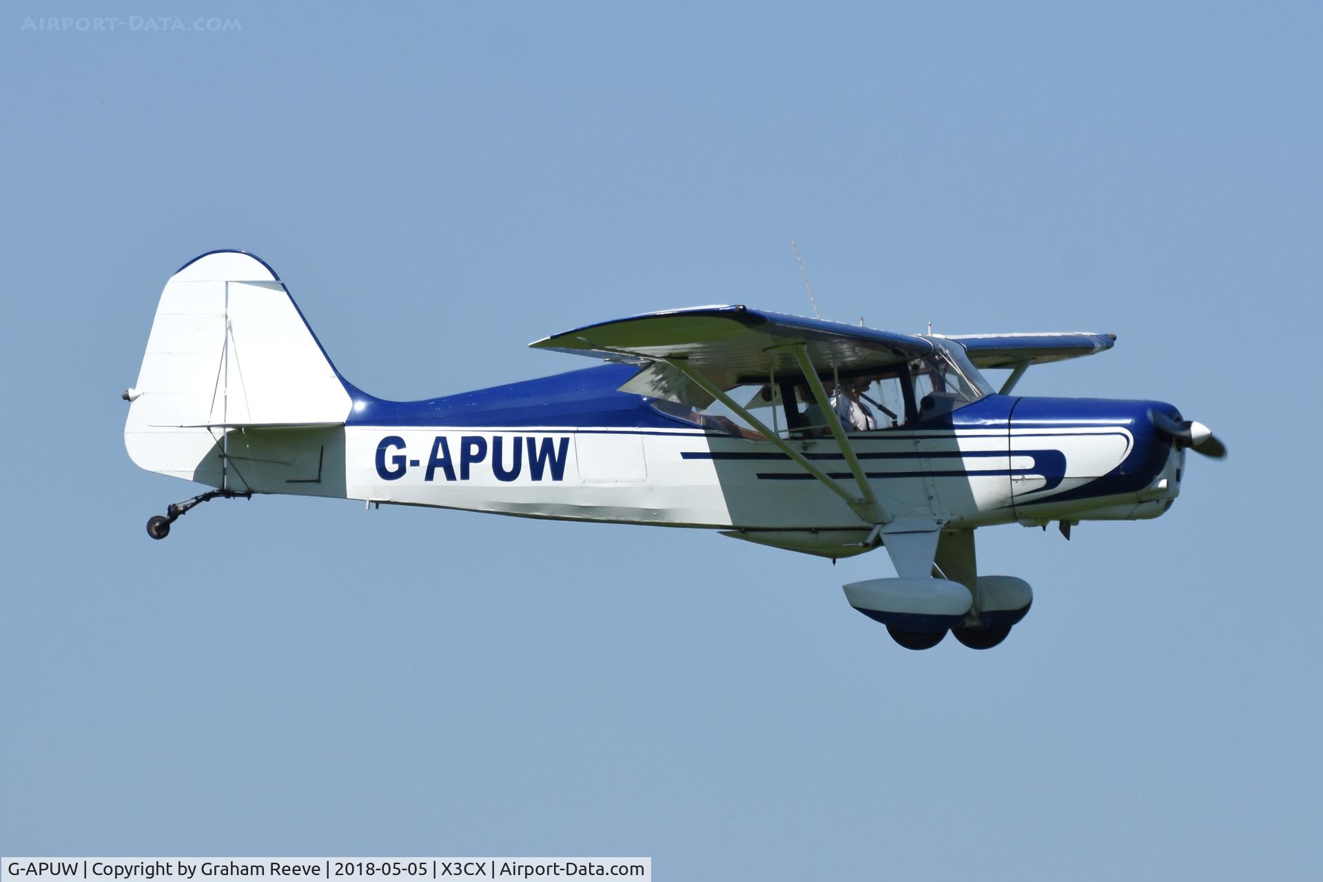 G-APUW, 1959 Auster J-5V Autocar C/N 3273, Landing at Northrepps.
