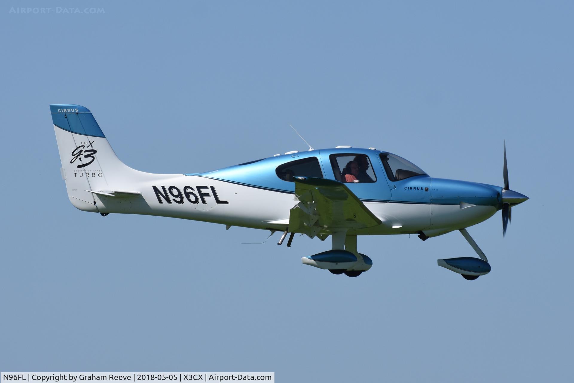 N96FL, Cirrus SR22 G3 GTS X Turbo C/N 2899, Landing at Northrepps.