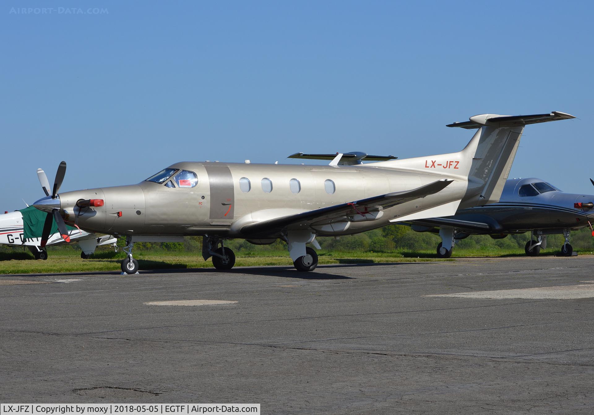 LX-JFZ, 2017 Pilatus PC-12/47E C/N 1572, Pilatus PC-12/47E at Fairoaks.