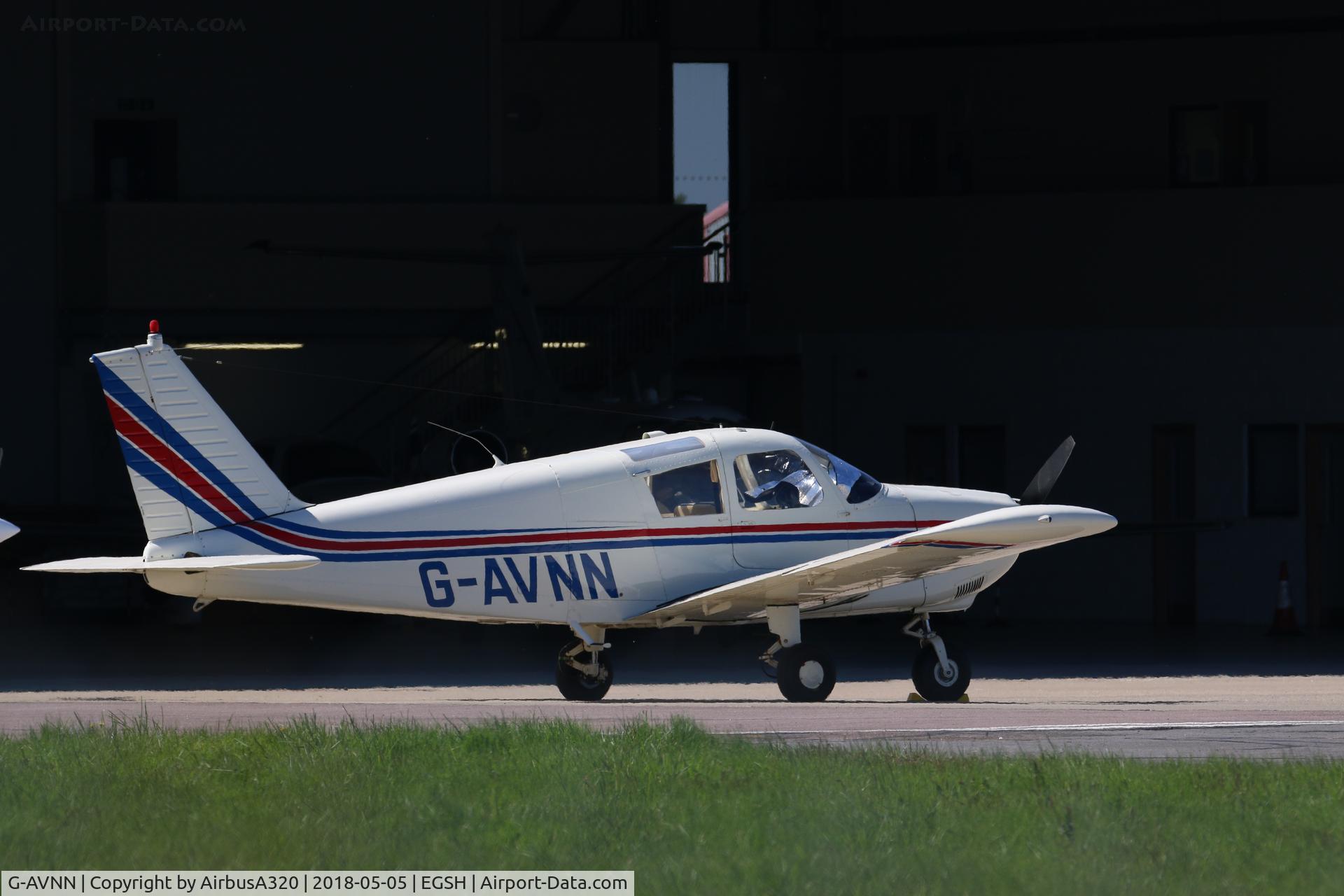 G-AVNN, 1967 Piper PA-28-180 Cherokee C/N 28-4049, parked at Saxon