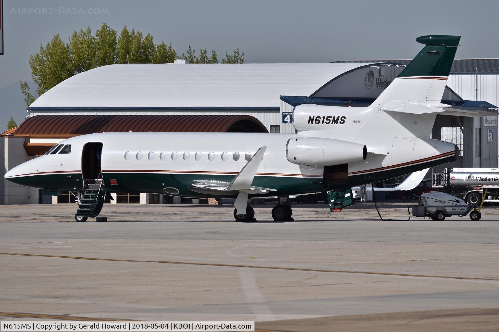 N615MS, 2006 Dassault Falcon 900EX C/N 160, Parked on the south GA ramp.