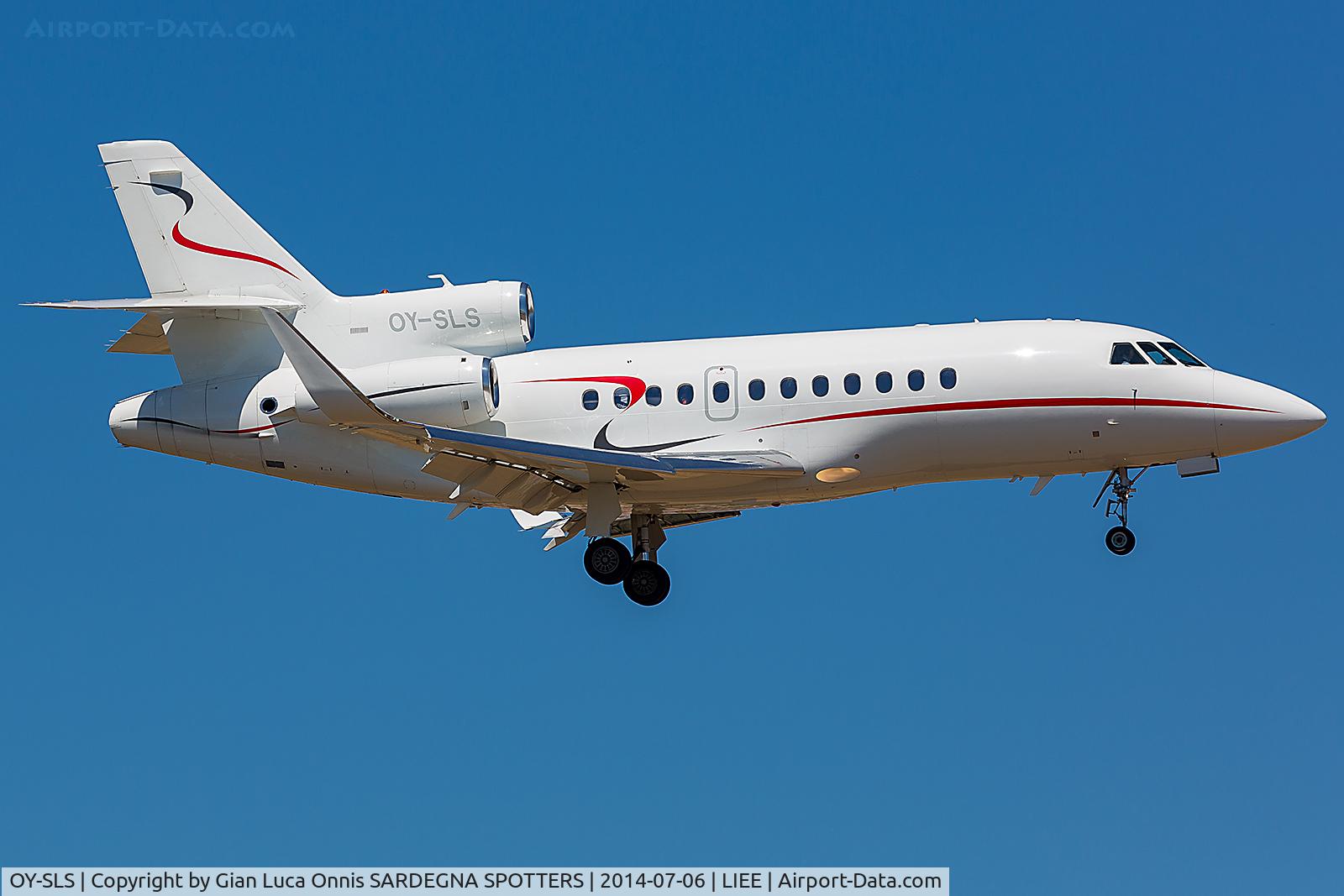 OY-SLS, 2012 Dassault Falcon 900LX C/N 264, LANDING 14R