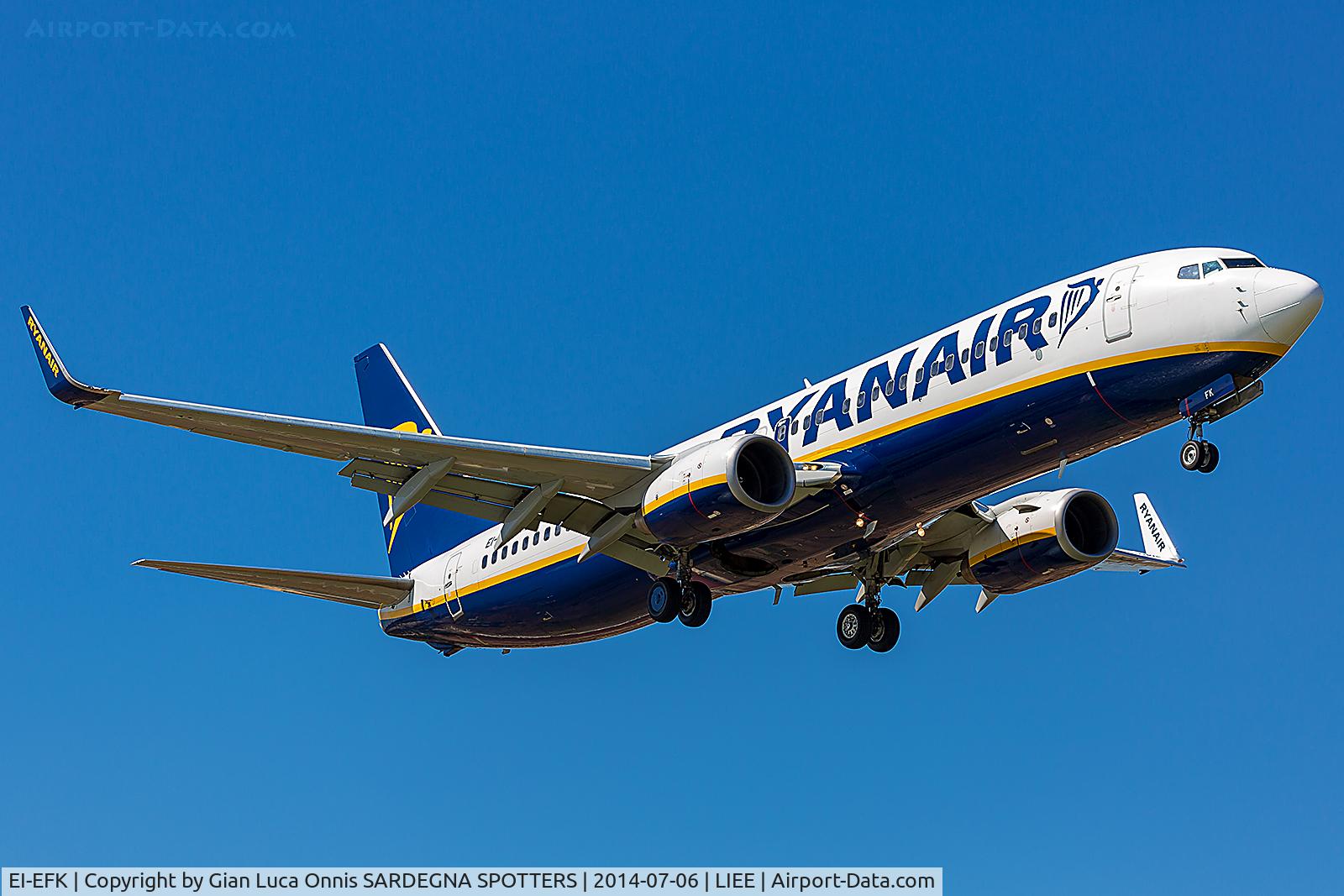 EI-EFK, 2009 Boeing 737-8AS C/N 37537, LANDING 14R