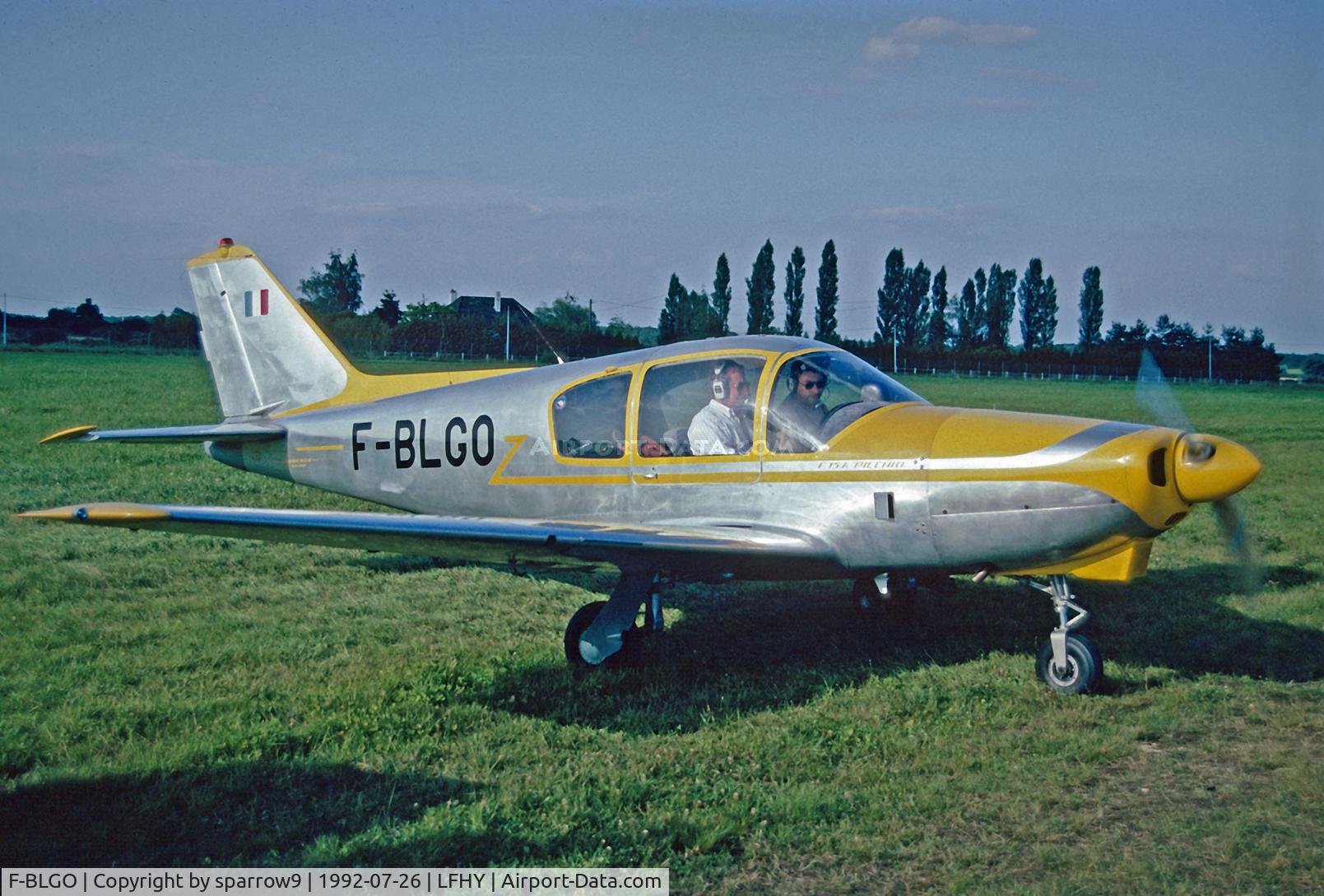 F-BLGO, 1960 Procaer F-15A Picchio C/N 10, RSA-Meeting Moulins. Scanned from a slide.