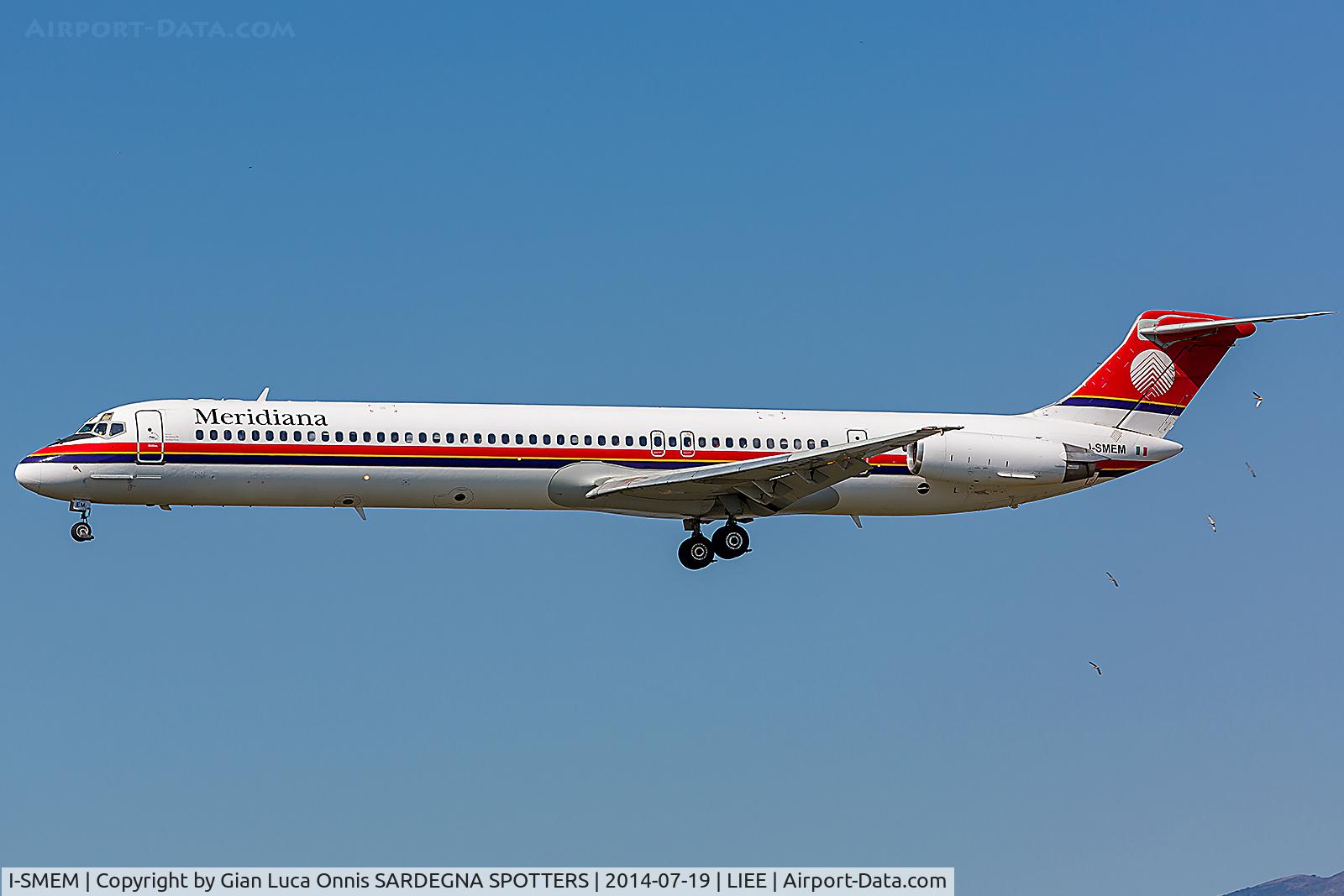 I-SMEM, 1984 McDonnell Douglas MD-82 (DC-9-82) C/N 49248, LANDING 14R