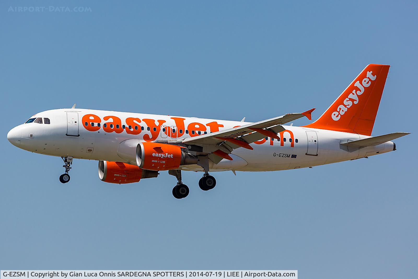 G-EZSM, 2003 Airbus A319-111 C/N 2062, LANDING 14R