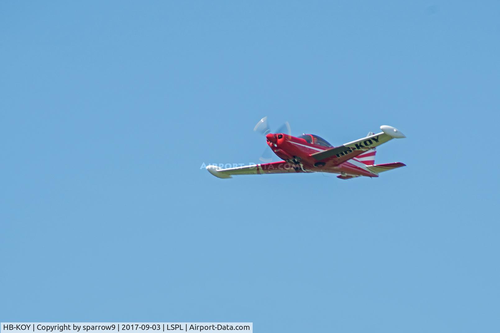HB-KOY, 1972 SIAI-Marchetti F-260B C/N 2-58, Fly-by at Fluegerchilbi Langenthal-Bleienbach
