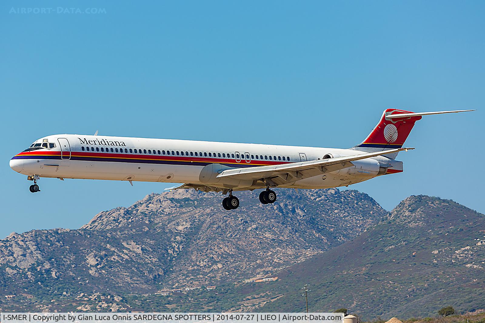 I-SMER, 1990 McDonnell Douglas MD-82 (DC-9-82) C/N 49901, LANDING