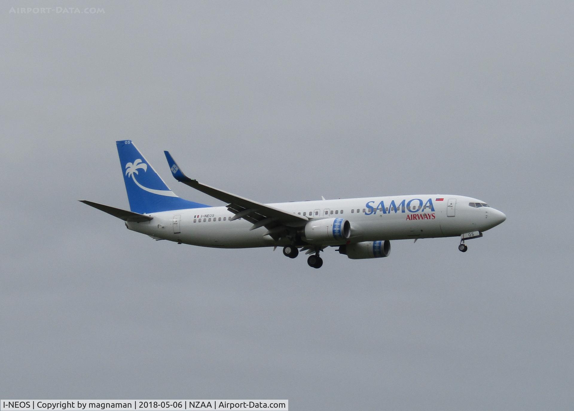 I-NEOS, 2002 Boeing 737-86N C/N 32733, Abeam puhinui road car park