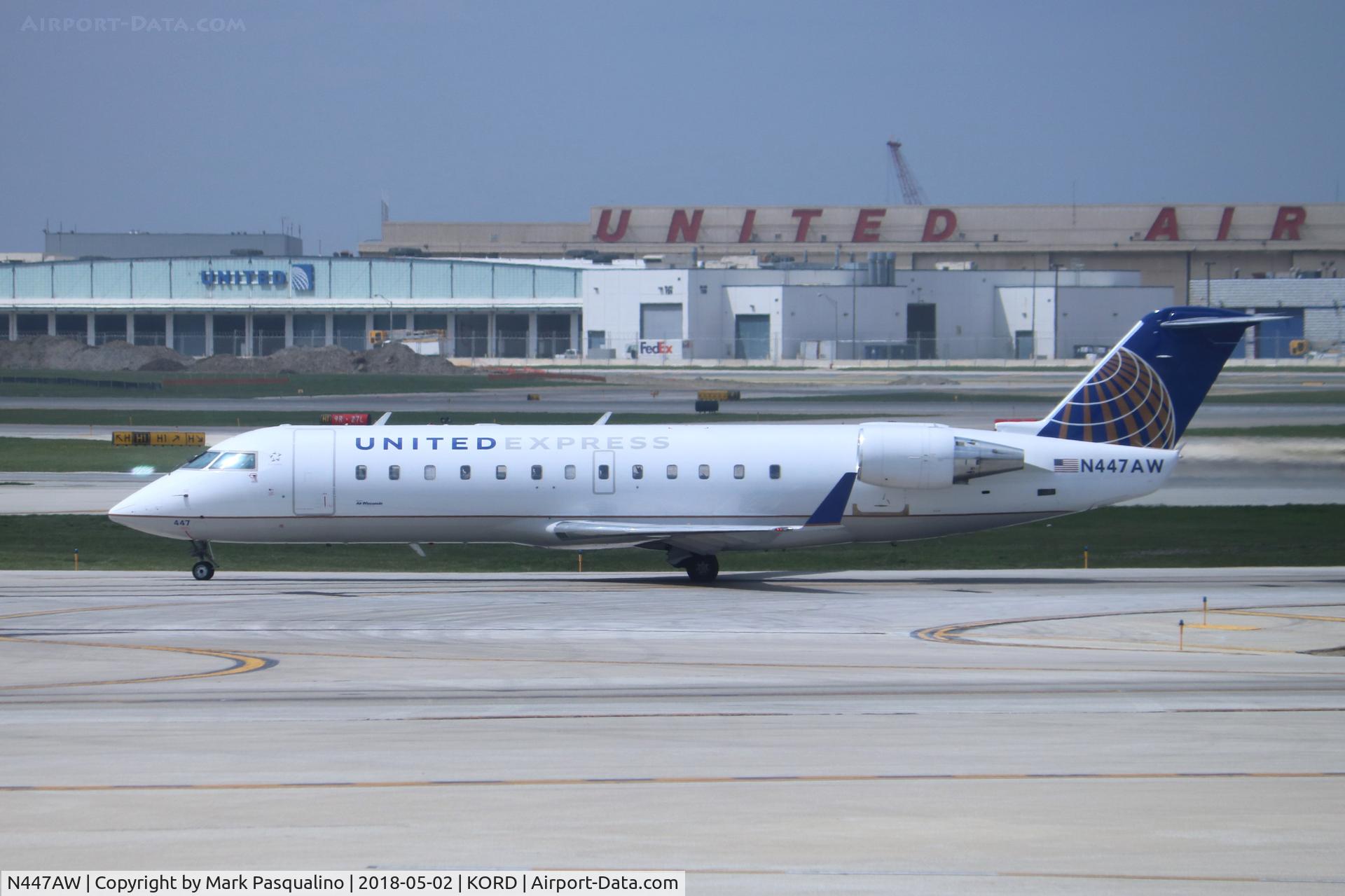 N447AW, 2003 Bombardier CRJ-200LR (CL-600-2B19) C/N 7812, CL-600-2B19
