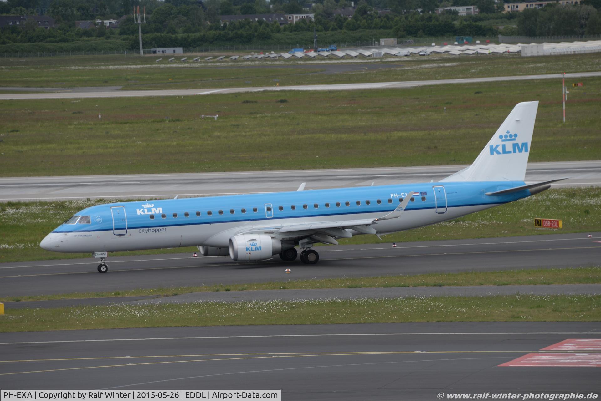 PH-EXA, 2013 Embraer 190LR (ERJ-190-100LR) C/N 19000655, Embraer ERJ-190STD 190-100 - WA KLC KLM Cityhopper - 19000655 - PH-EXA - 26.05.2015 - DUS