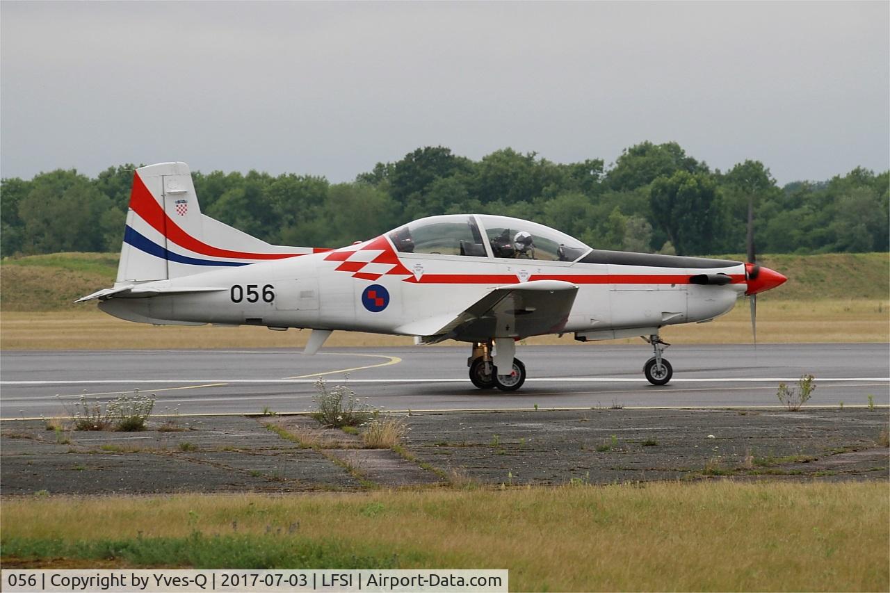 056, Pilatus PC-9M C/N 619, Pilatus PC-9M, Croatian Air Force aerobatic team, Taxiing on rwy 29, St Dizier-Robinson Air Base 113 (LFSI) Open day 2017
