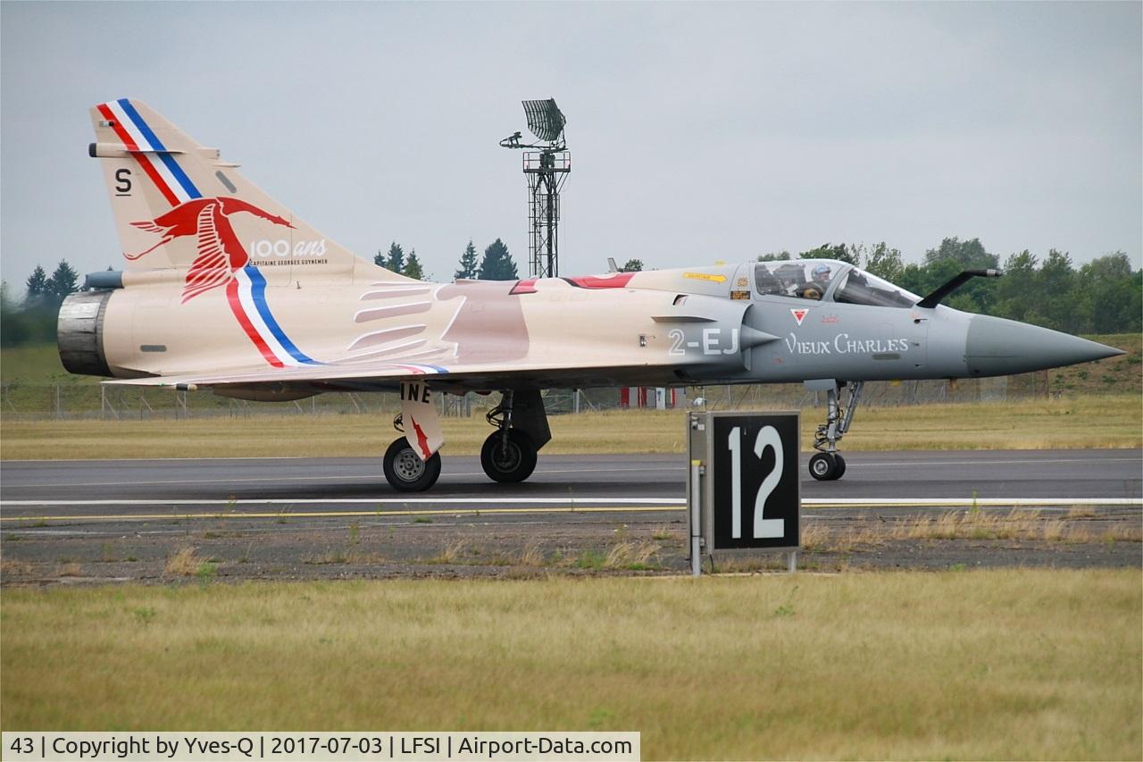 43, Dassault Mirage 2000-5F C/N 43, Dassault Mirage 2000-5F, Taxiing to holding point rwy 29, St Dizier-Robinson Air Base 113 (LFSI) Open day 2017