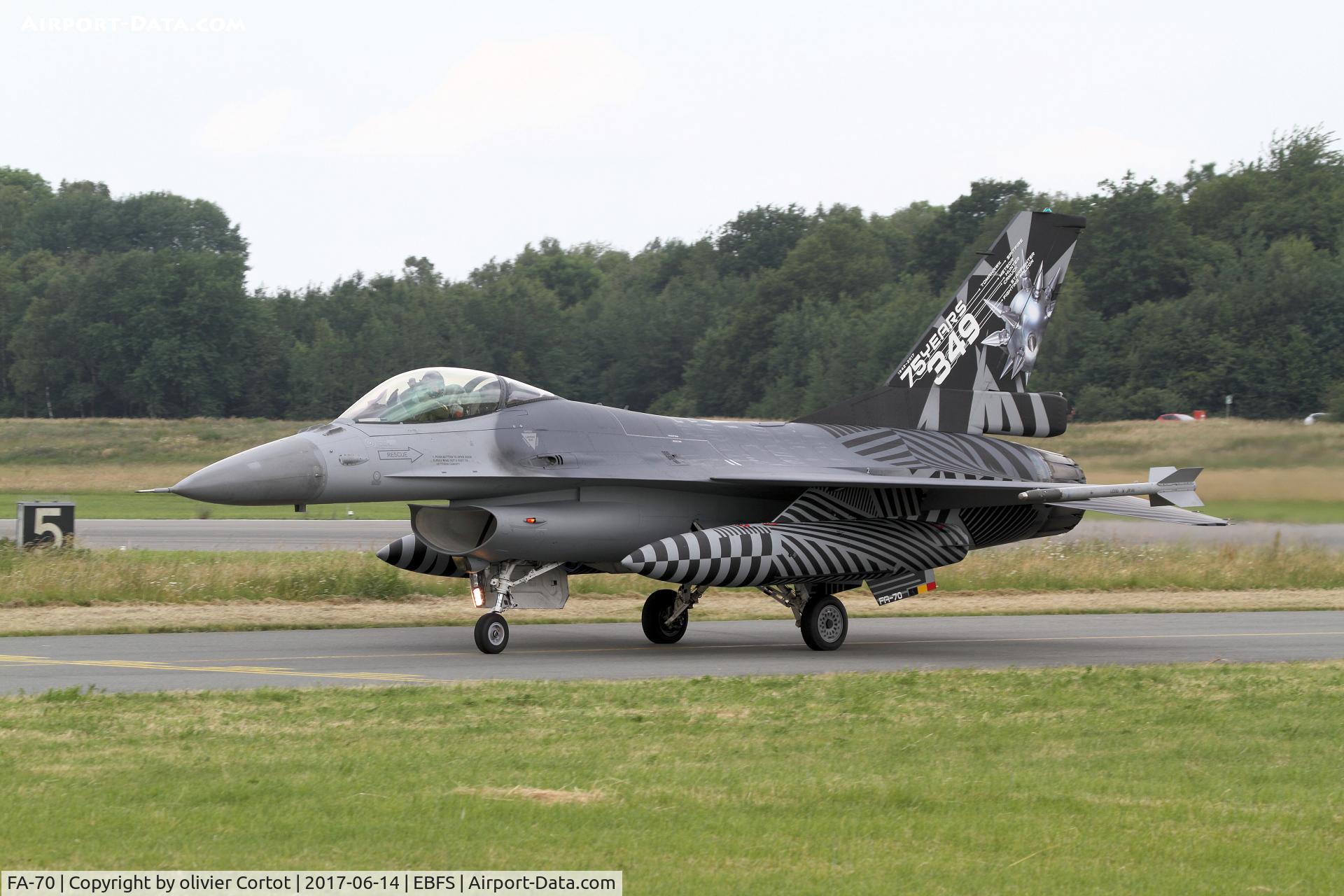 FA-70, SABCA F-16AM Fighting Falcon C/N 6H-70, Saluting the spotters