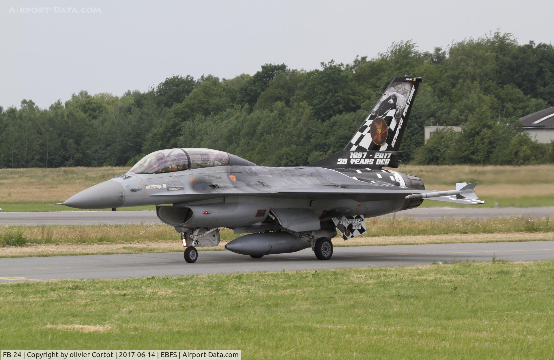 FB-24, General Dynamics F-16BM Fighting Falcon C/N 6J-24, Florennes spotter day