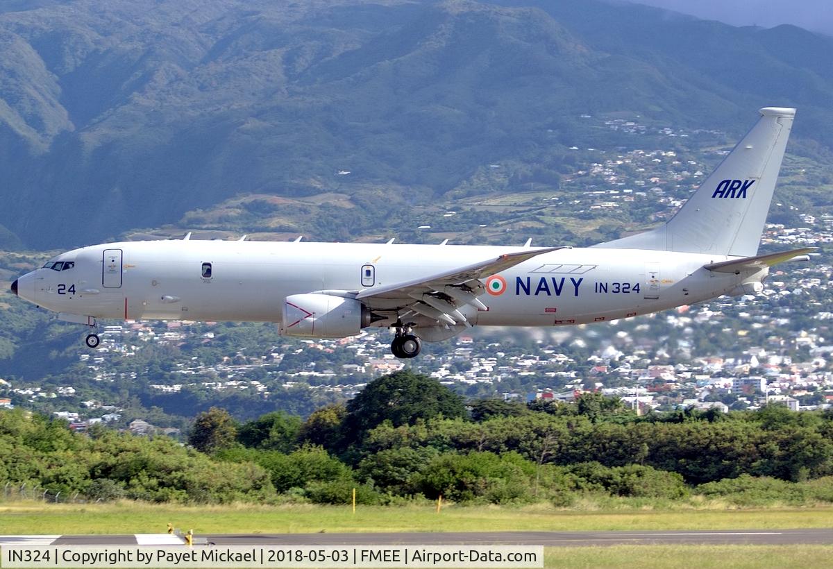 IN324, 2014 Boeing P-8I Neptune C/N 40614, Final for rwy 14