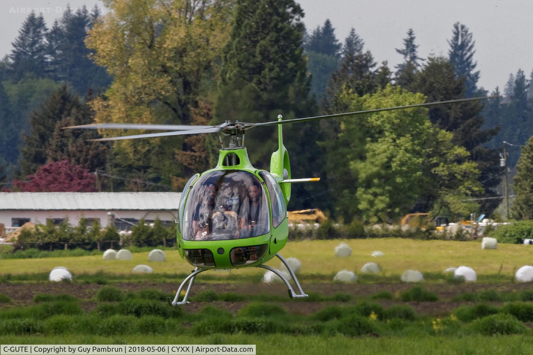 C-GUTE, 2017 Guimbal Cabri G2 C/N 1211, At the practice area well north of the Abbotsford airport.