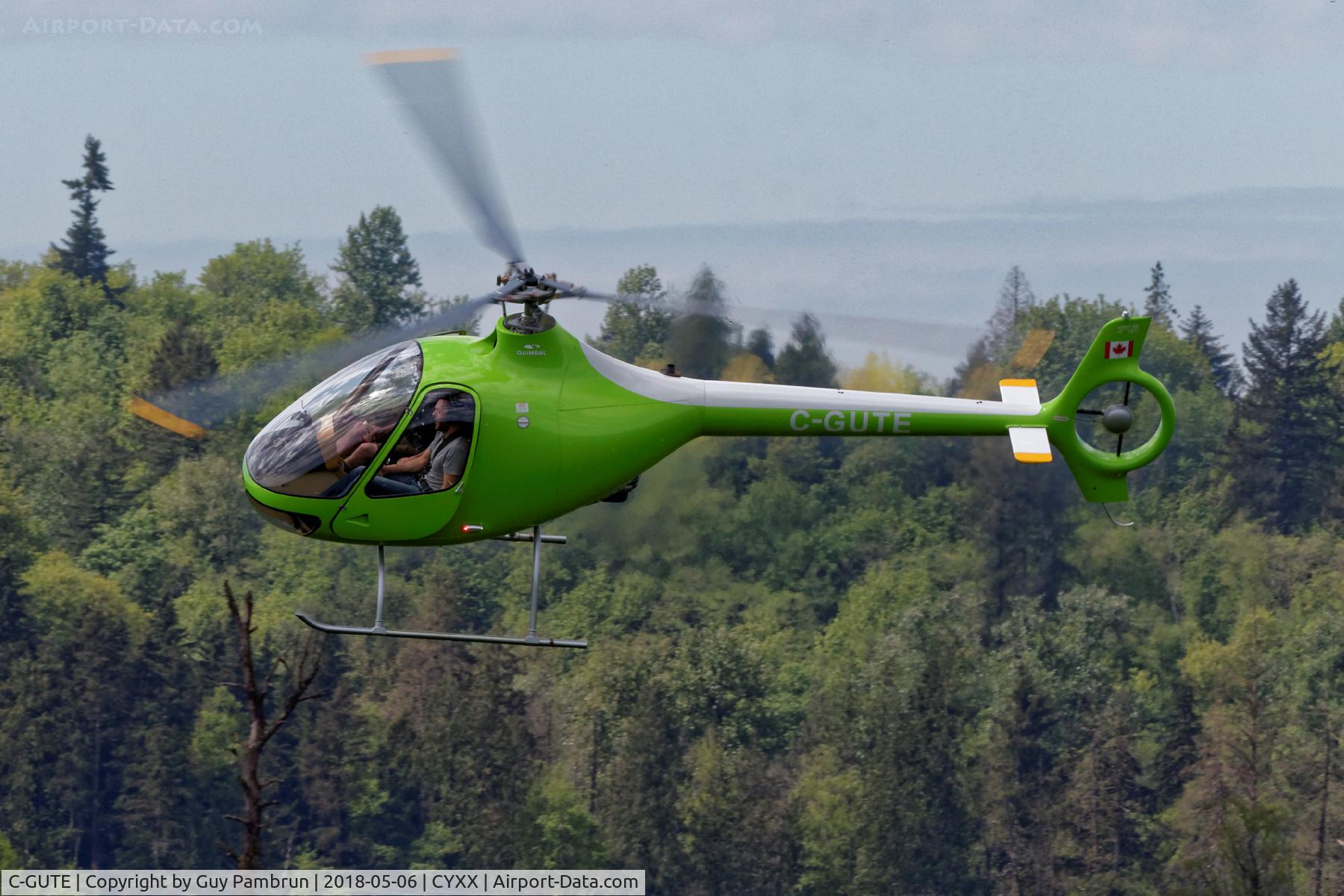 C-GUTE, 2017 Guimbal Cabri G2 C/N 1211, At the practice area well north of the Abbotsford airport.