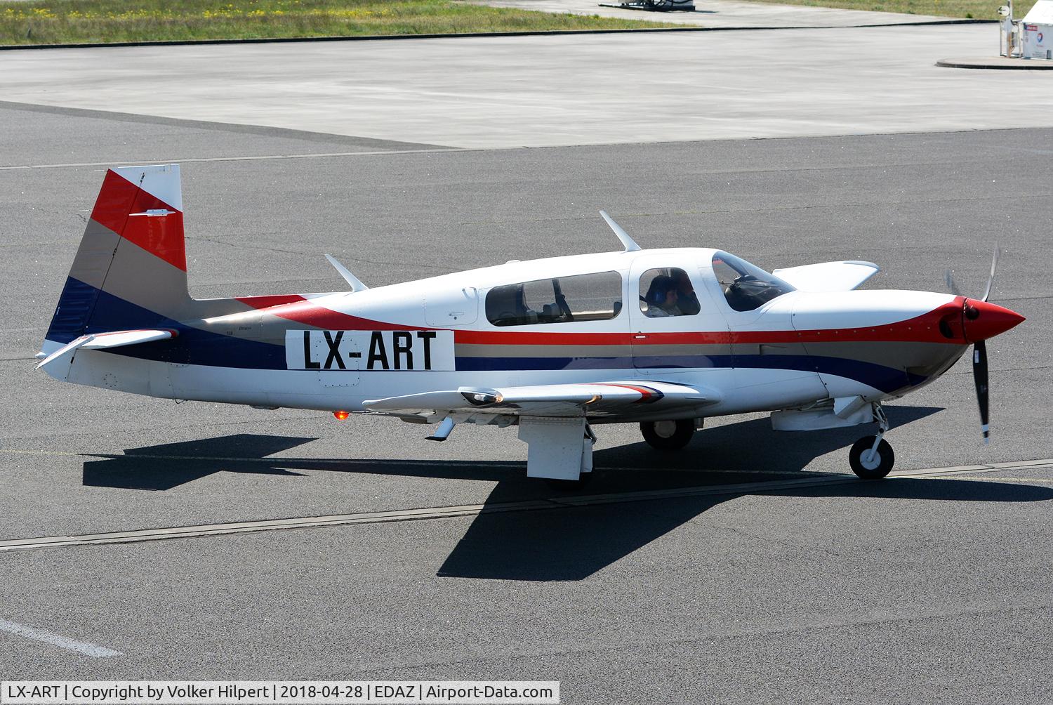 LX-ART, 1991 Mooney M20M TLS Bravo C/N 27-0098, at Edaz