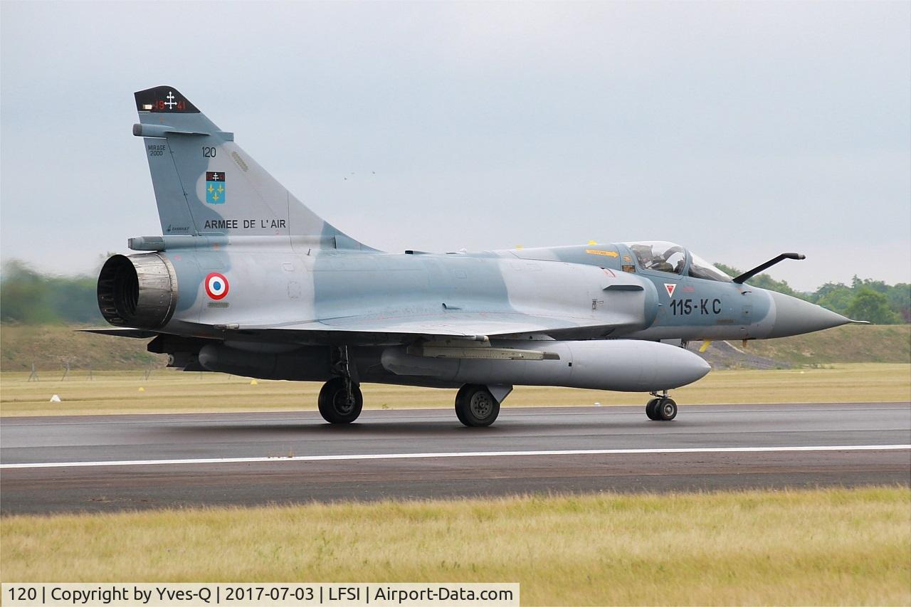 120, Dassault Mirage 2000C C/N 396, Dassault Mirage 2000 C, Taxiing to holding point rwy 29, St Dizier-Robinson Air Base 113 (LFSI) Open day 2017