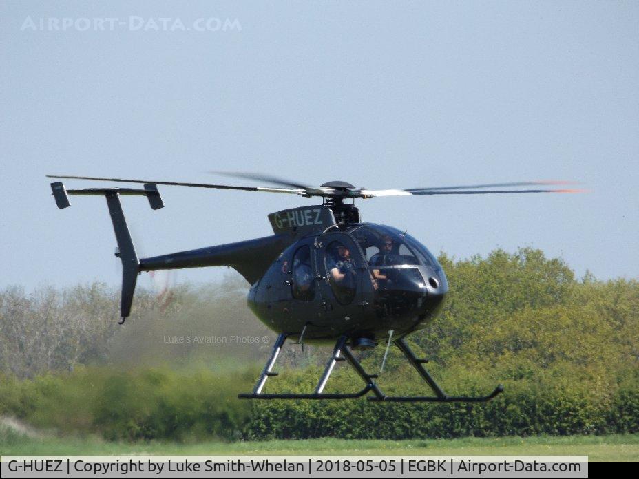 G-HUEZ, 1999 MD Helicopters 369E C/N 0544E, At Sywell Aerodrome.