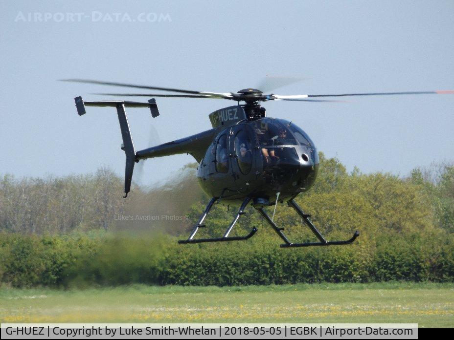 G-HUEZ, 1999 MD Helicopters 369E C/N 0544E, At Sywell Aerodrome.
